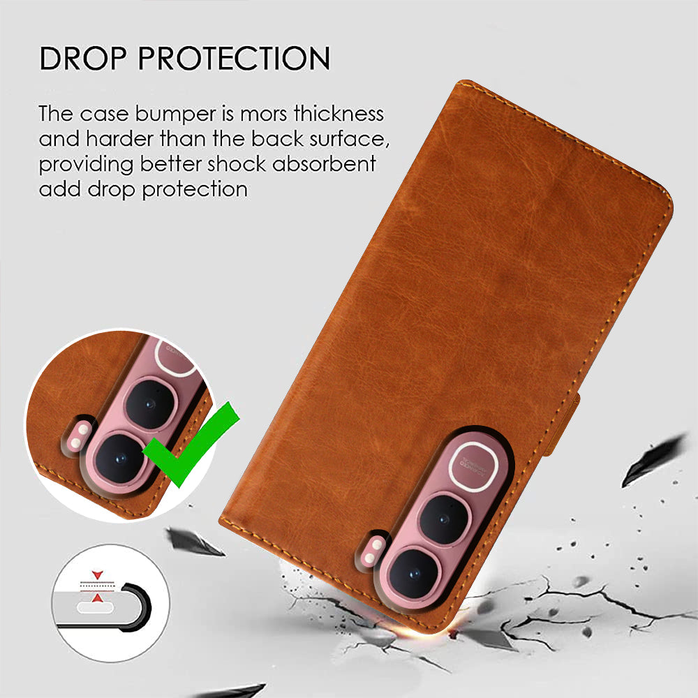 Premium Wallet Flip Cover for Vivo Y31 5G
