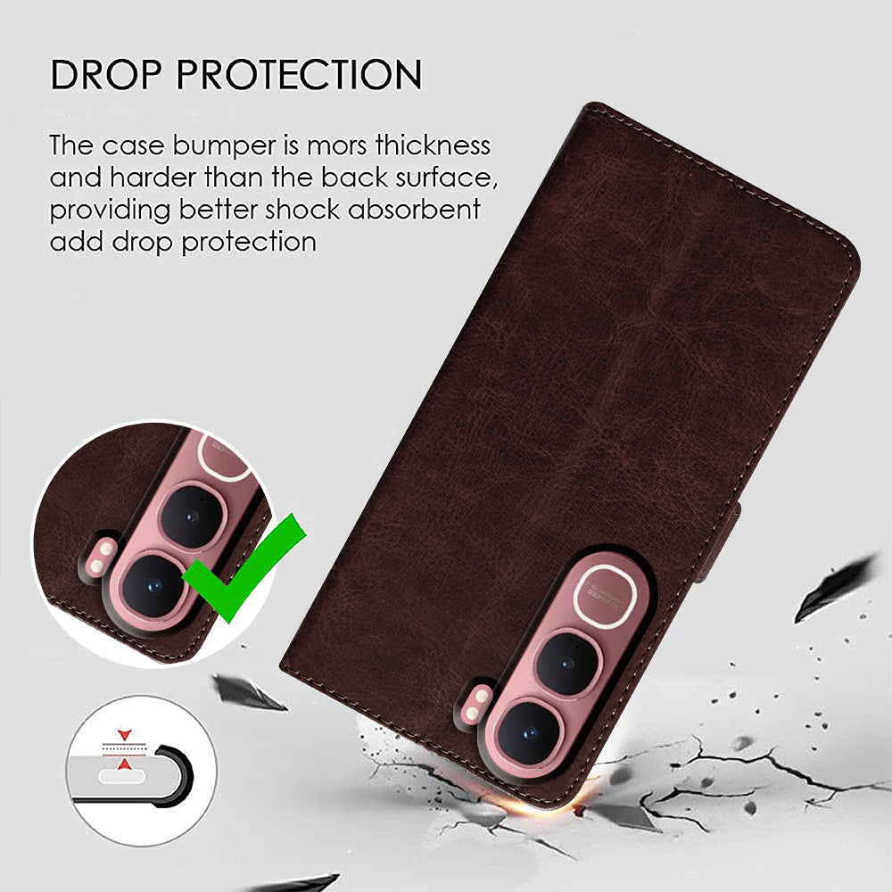 Premium Wallet Flip Cover for Vivo Y31 5G