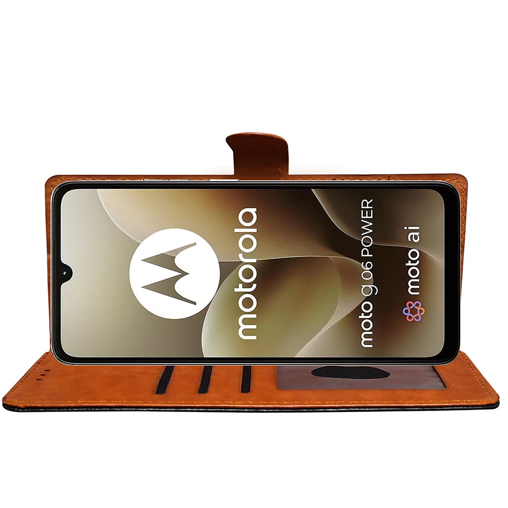 Premium Wallet Flip Cover for Motorola Moto G06 4G / G06 Power 4G