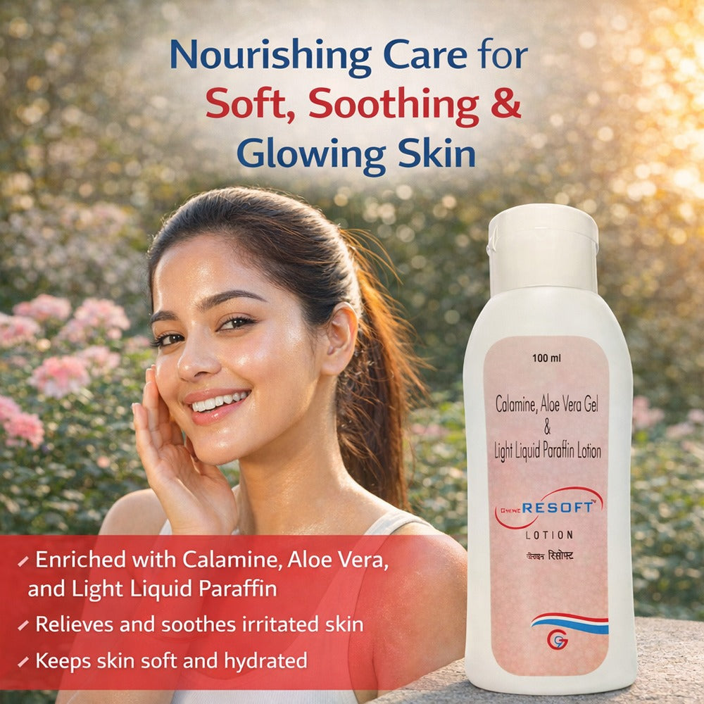 G NINE RESOFT LOTION Calamine, Aloe Vera Gel And Light Liquid Paraffin ...
