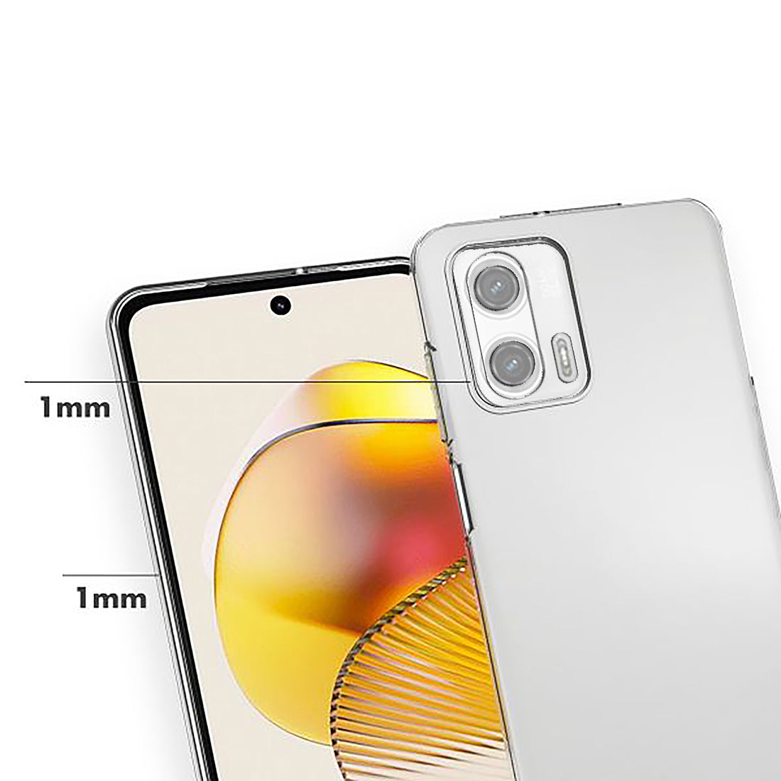 Colored Paris Designer 2D Printed Back Case Cover for Motorola Moto G73 5G