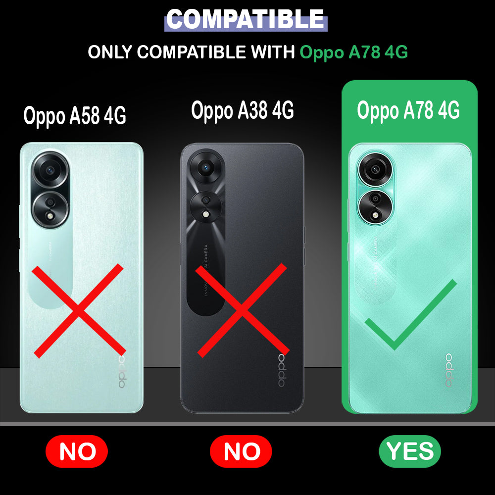 Color Stripes Designer 2D Printed Back Case Cover for Oppo A78 4G