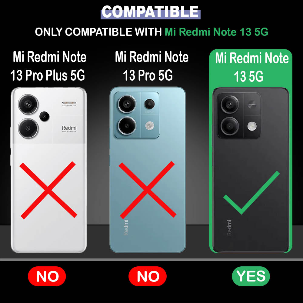 Color Stripes Designer 2D Printed Back Case Cover for Mi Redmi Note 13 5G