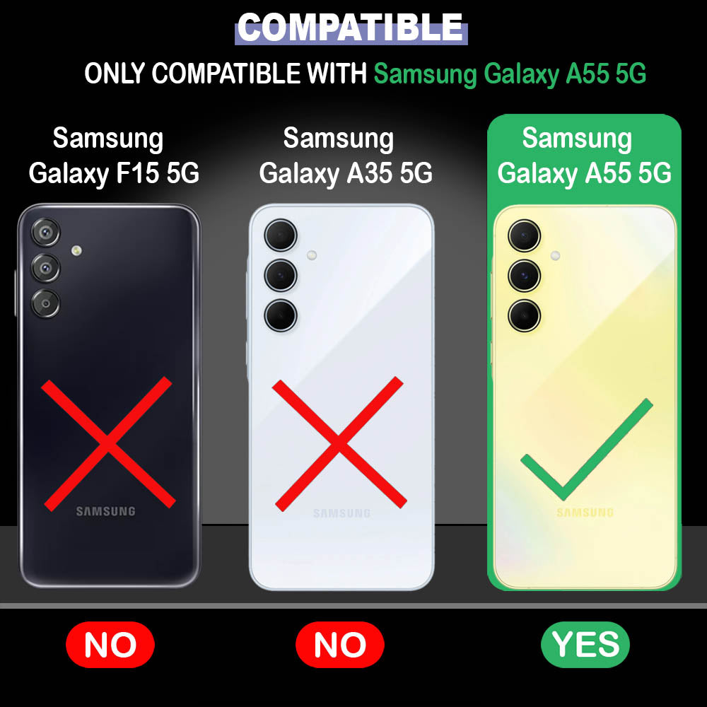 3D Circles Designer 2D Printed Back Case Cover for Samsung Galaxy A55 5G