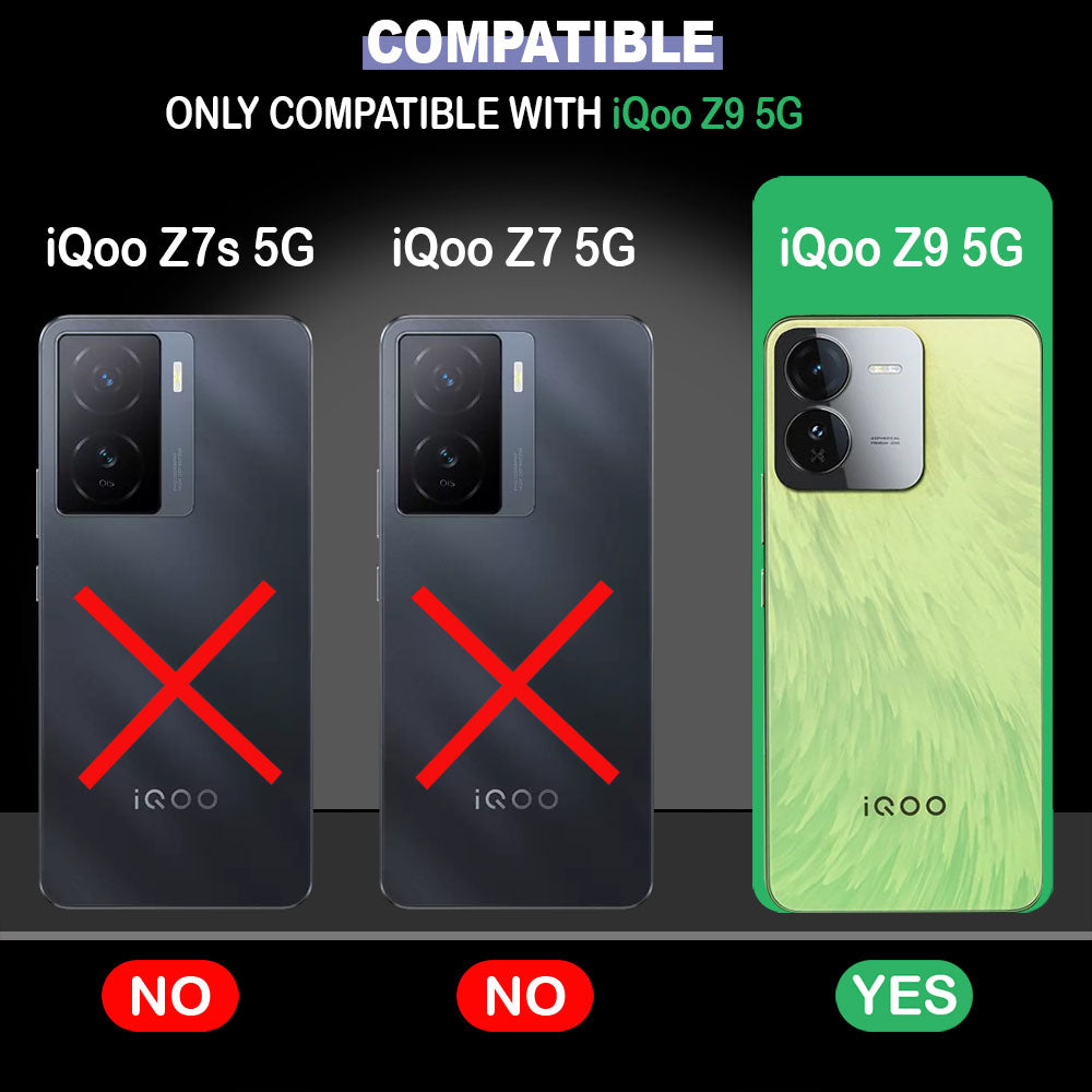 Color Stripes Designer 2D Printed Back Case Cover for iQOO Z9 5G