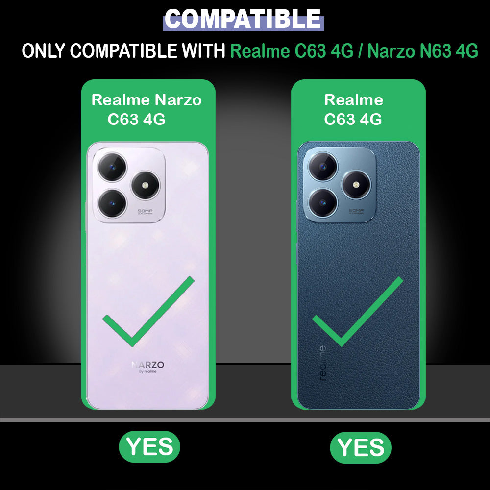 Happy Design Designer 2D Printed Back Case Cover for Realme C63 4G / Narzo N63 4G