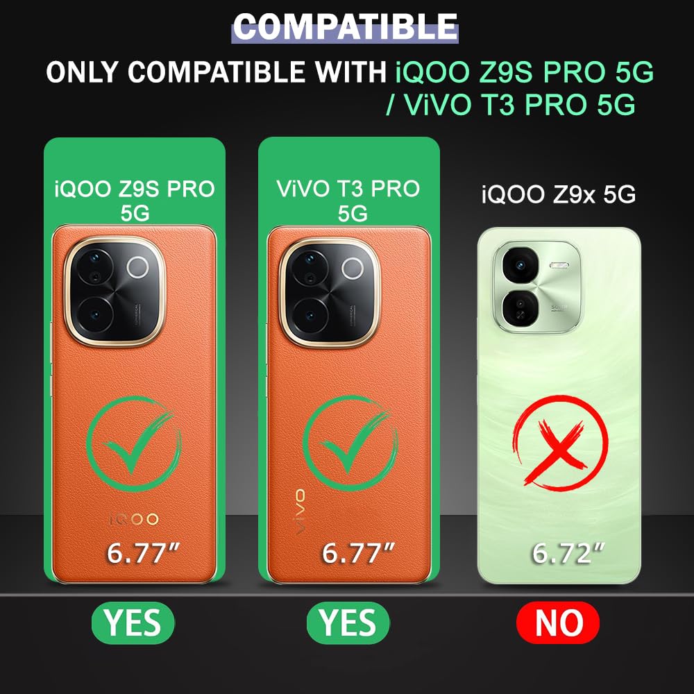 Clear Case for Vivo T3 Pro 5G / iQOO Z9s Pro 5G