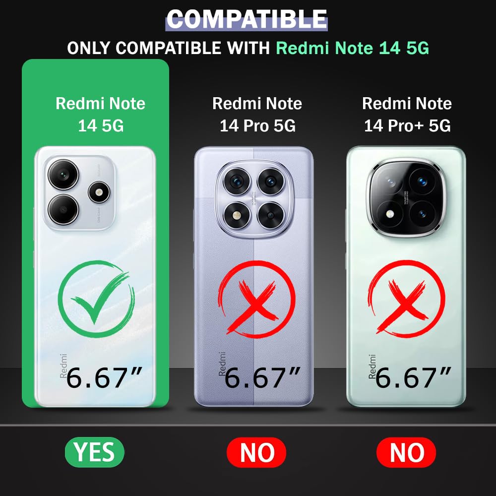 3D Circles Design Designer 2D Printed Back Case Cover for Mi Redmi Note 14 5G