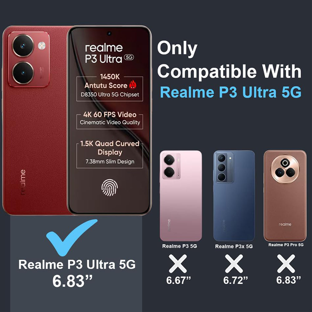 3D Balloons Designer 2D Printed Back Case Cover for Realme P3 Ultra 5G