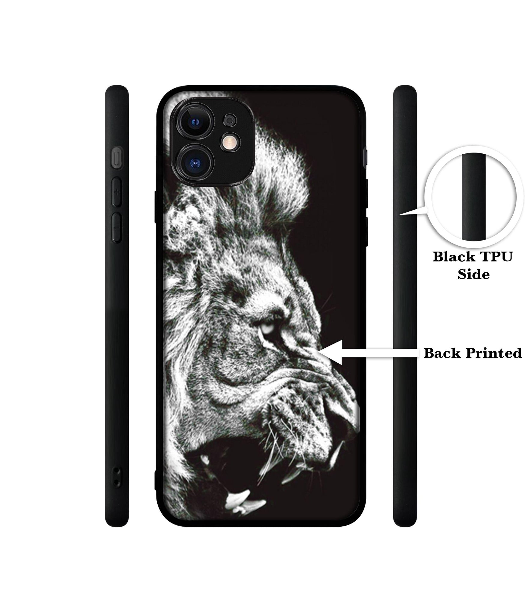 Angry Lion Designer 2D Printed Back Case Cover for Apple iPhone 11