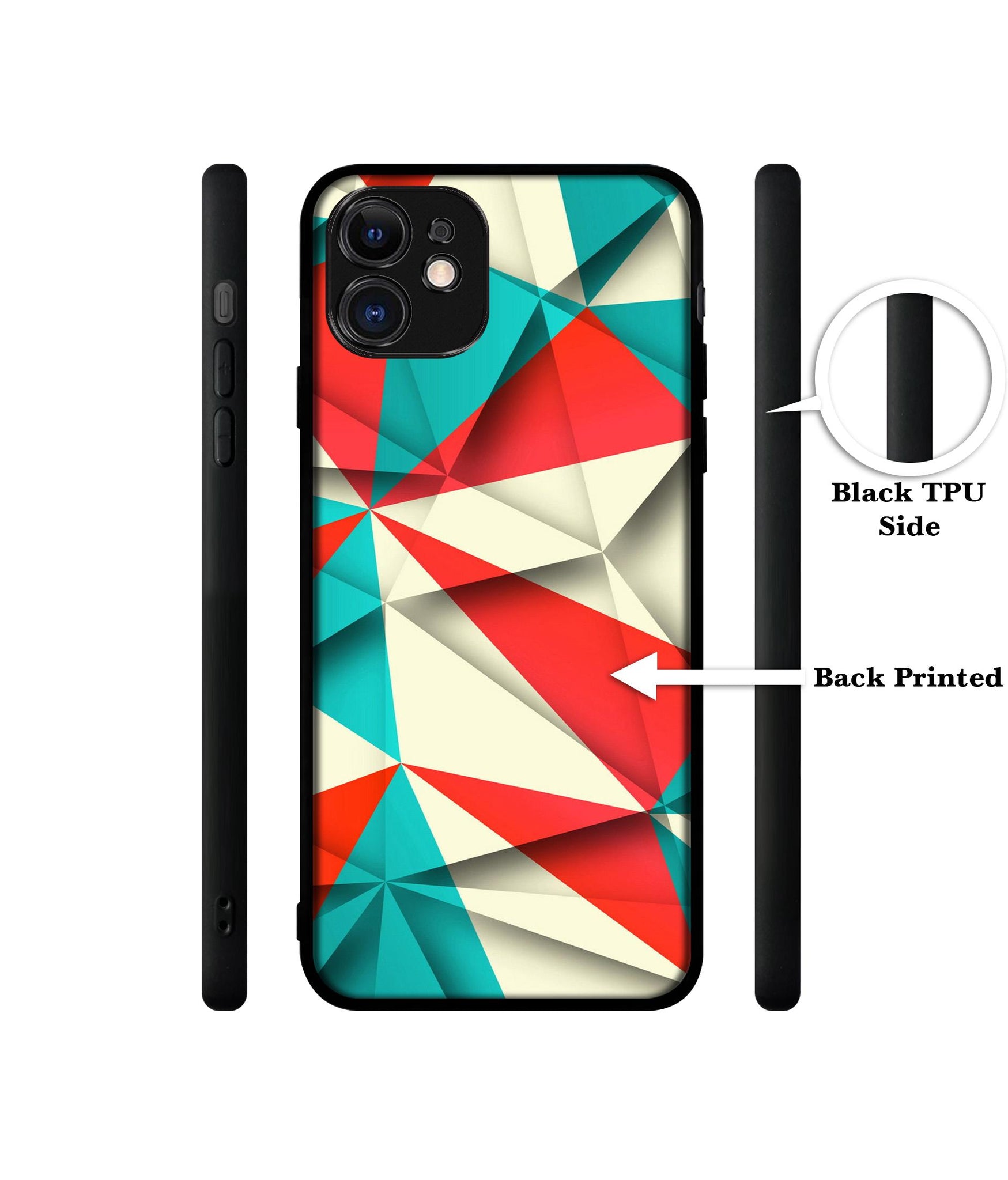 Red Blue White Pattern Designer 2D Printed Back Case Cover for Apple iPhone 11