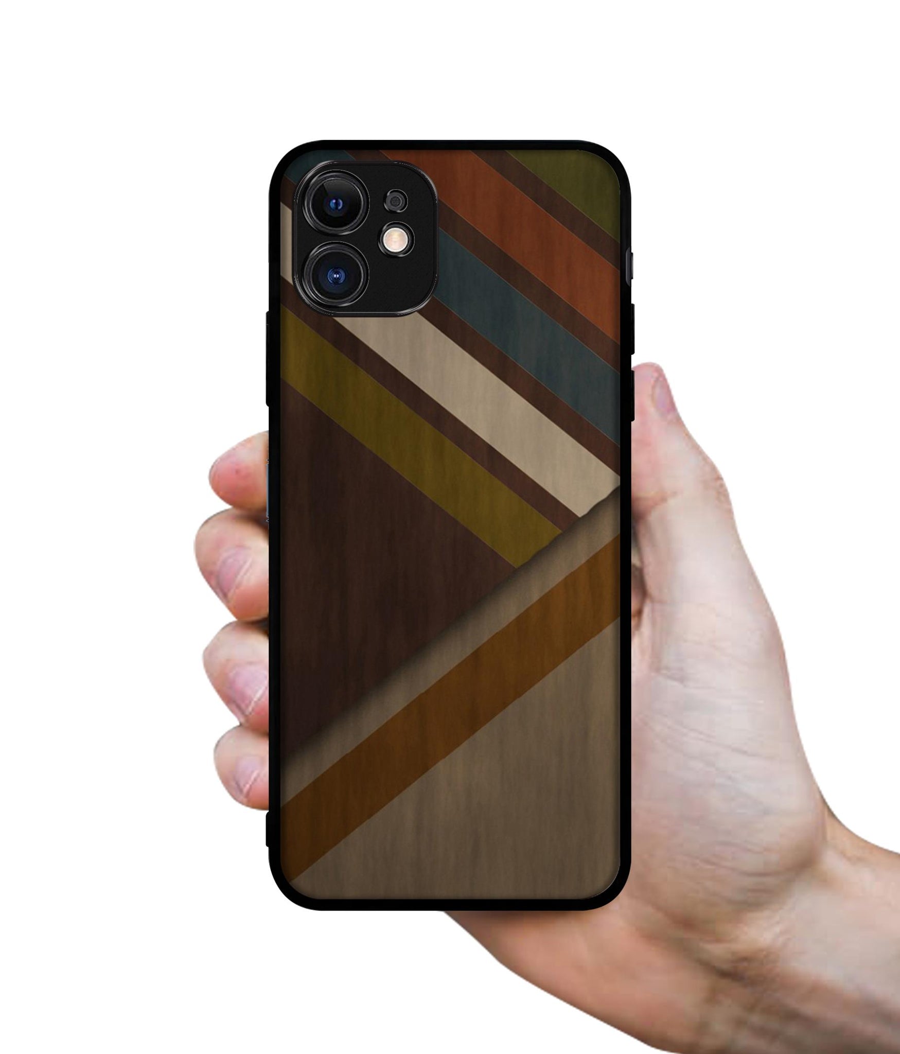 Colorful Wooden Pattern Designer 2D Printed Back Case Cover for Apple iPhone 11