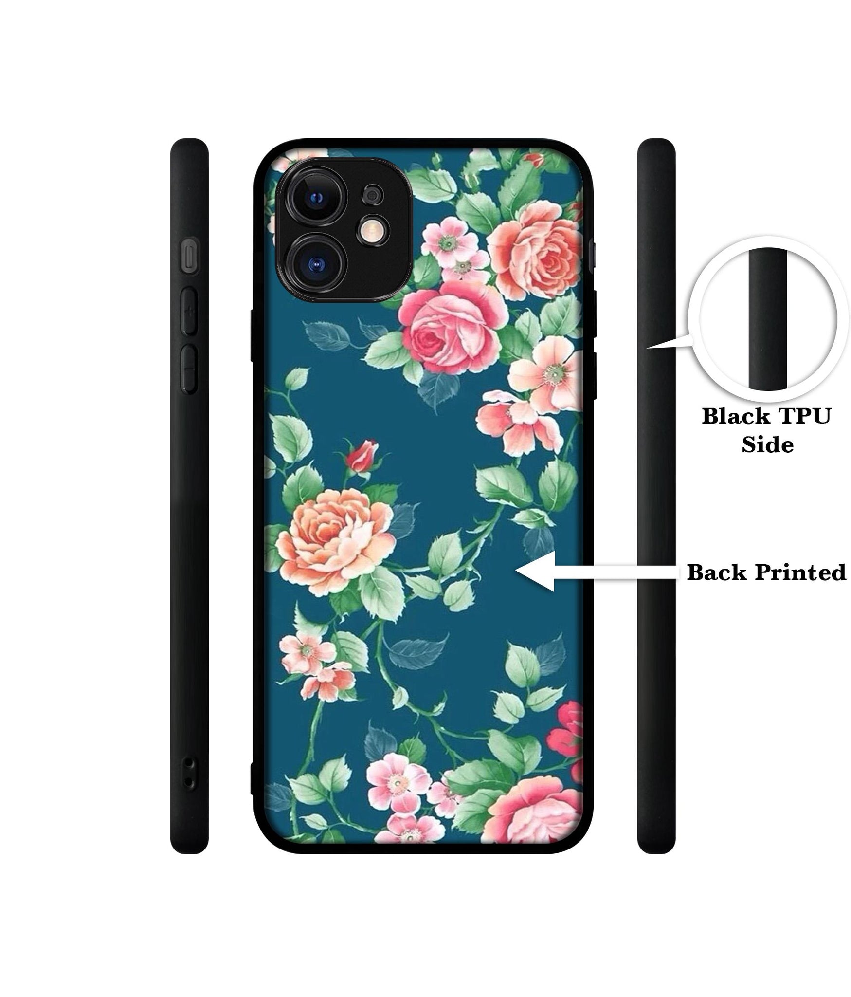 Vintage Floral Designer 2D Printed Back Case Cover for Apple iPhone 11