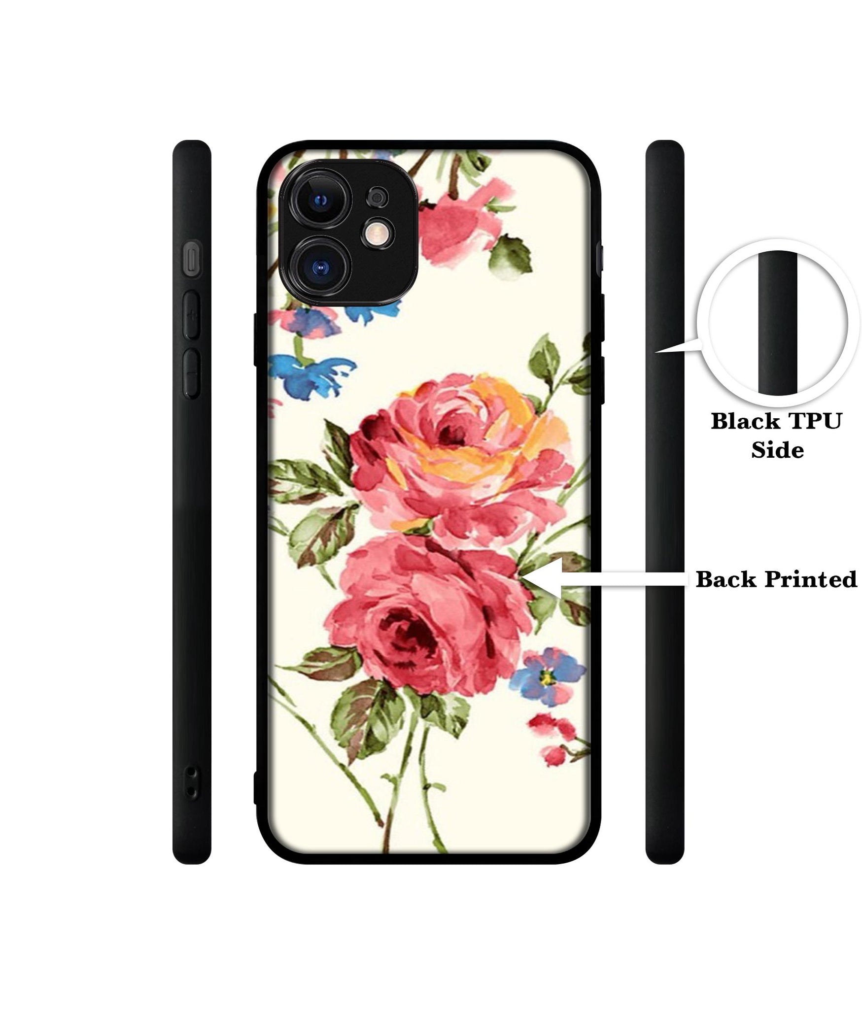 Vintage Painting Flower Designer 2D Printed Back Case Cover for Apple iPhone 11