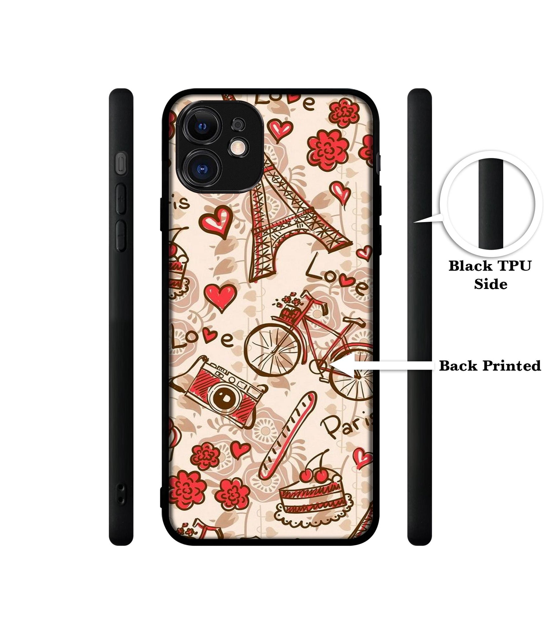 Vintage Paris Designer 2D Printed Back Case Cover for Apple iPhone 11