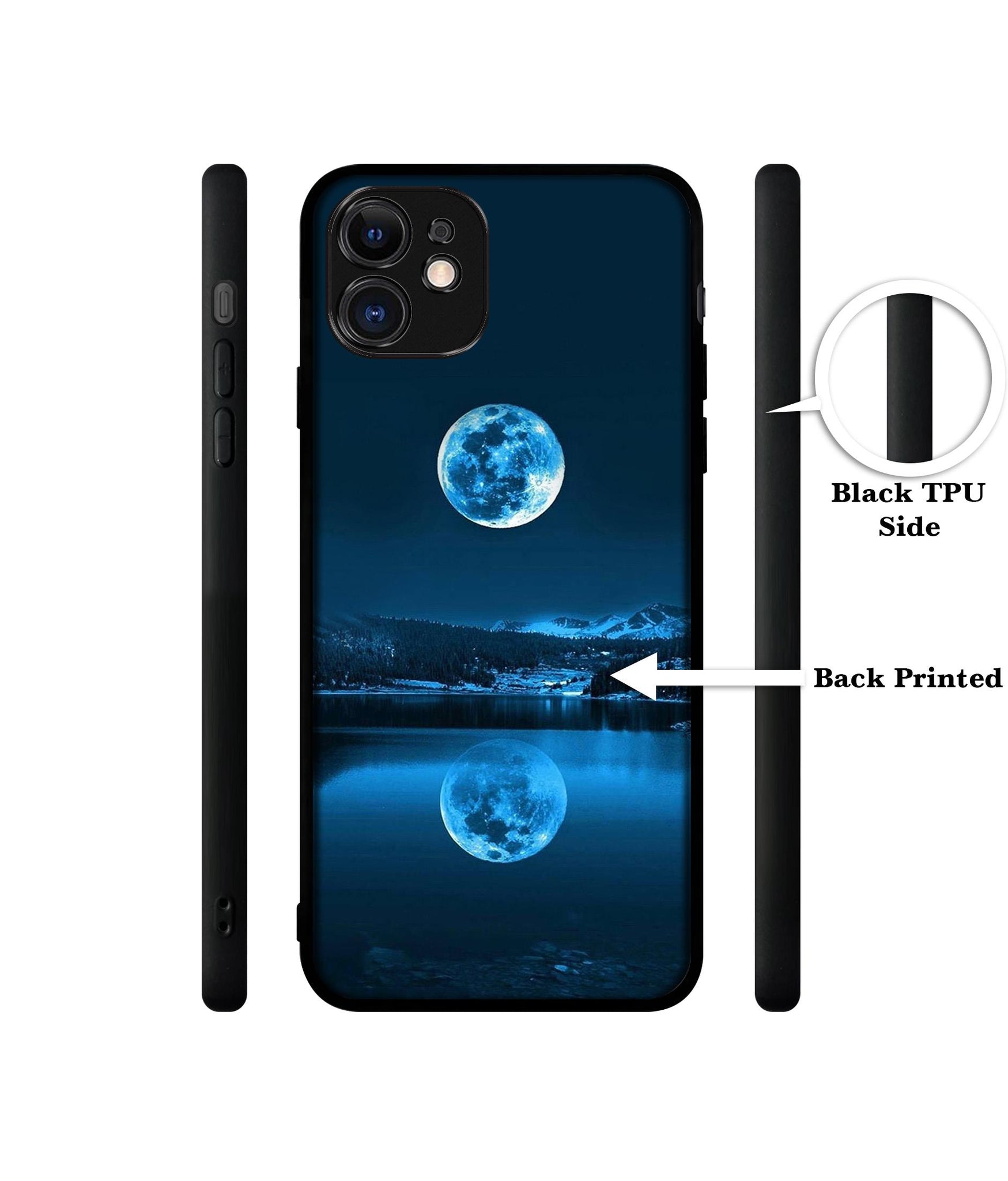 Moon Pattern Print Designer 2D Printed Back Case Cover for Apple iPhone 11