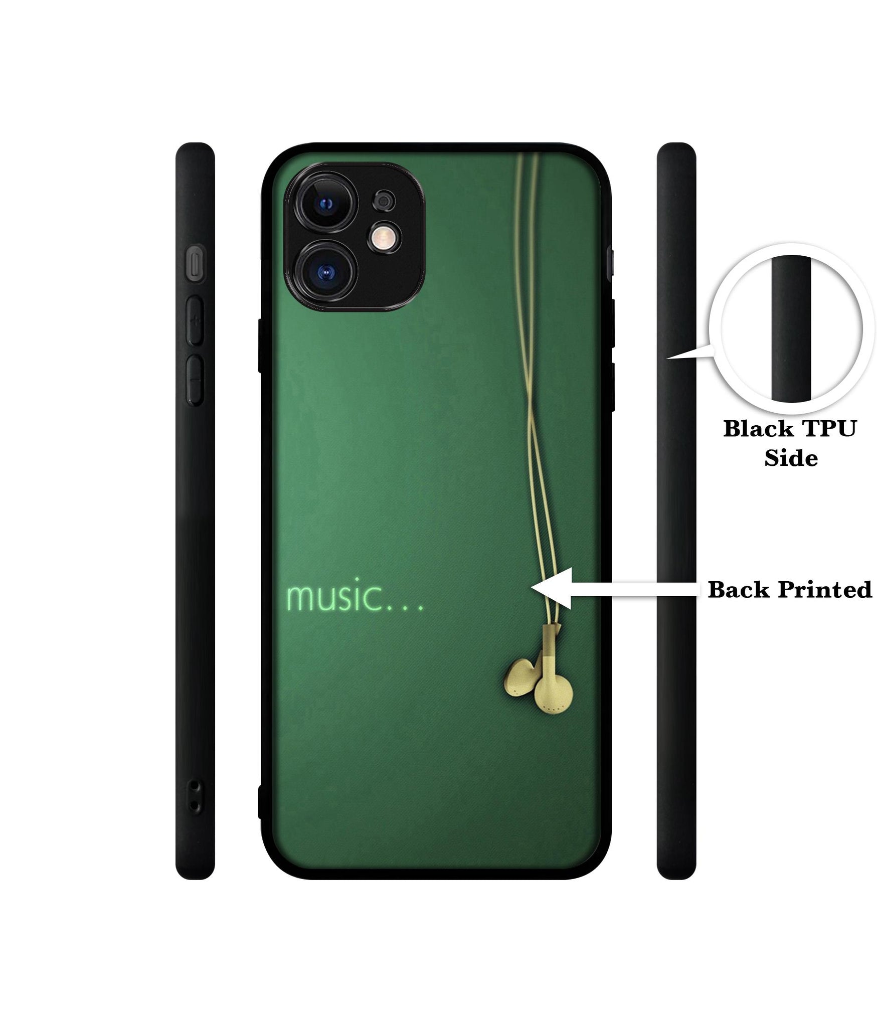 Headphone Music Designer 2D Printed Back Case Cover for Apple iPhone 11