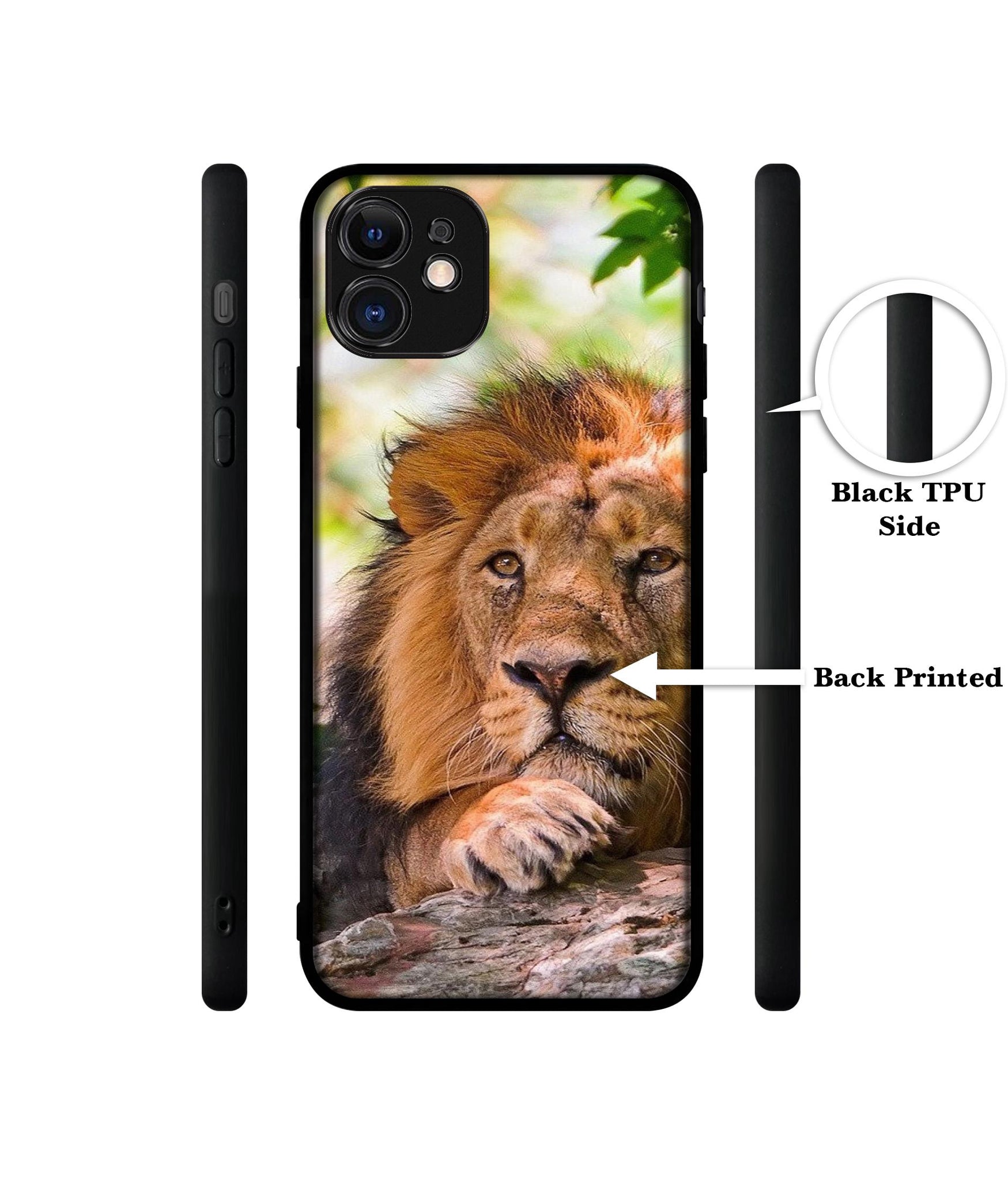 Tiger Pattern Print Designer 2D Printed Back Case Cover for Apple iPhone 11