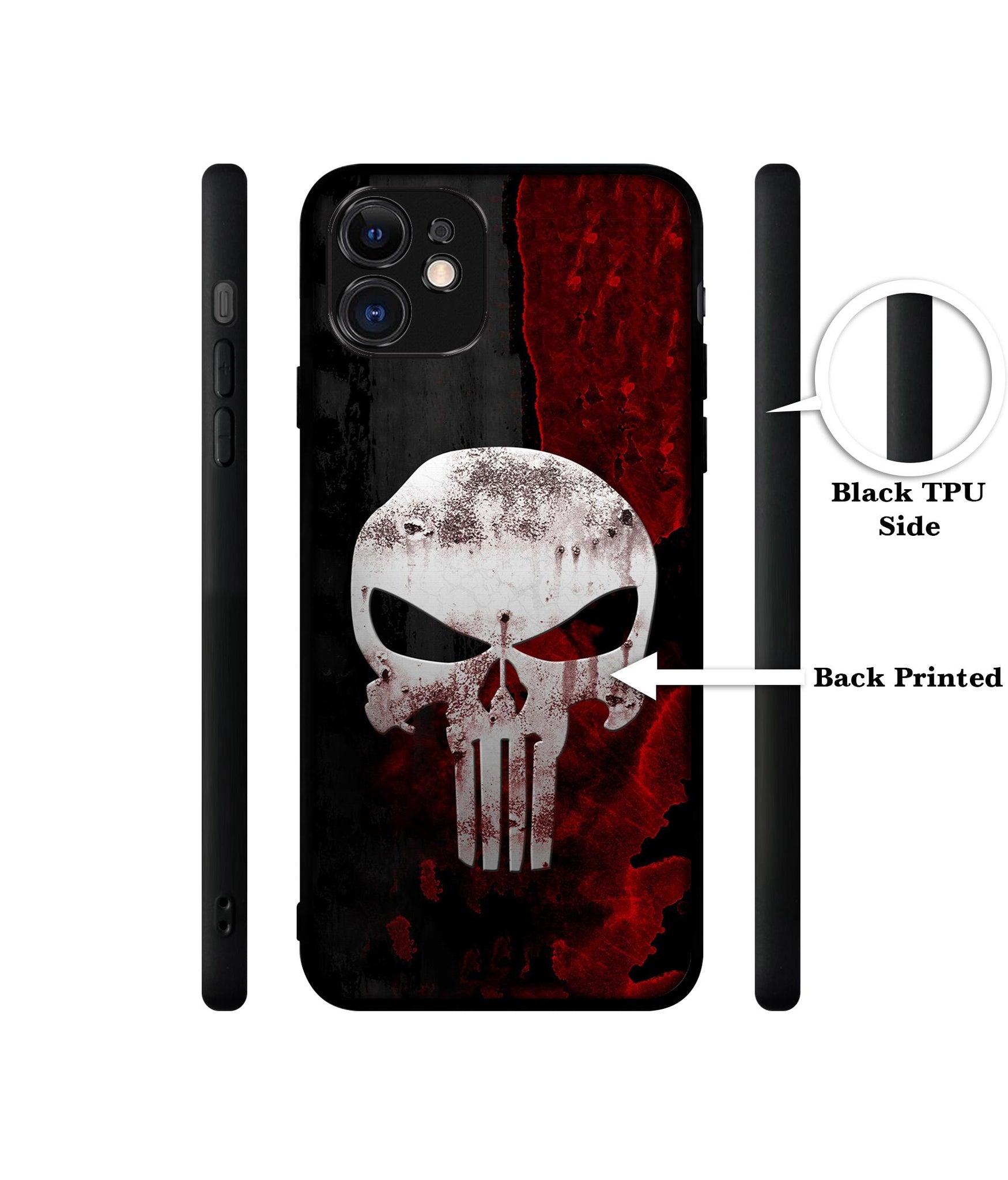 Punisher Skull Designer 2D Printed Back Case Cover for Apple iPhone 11