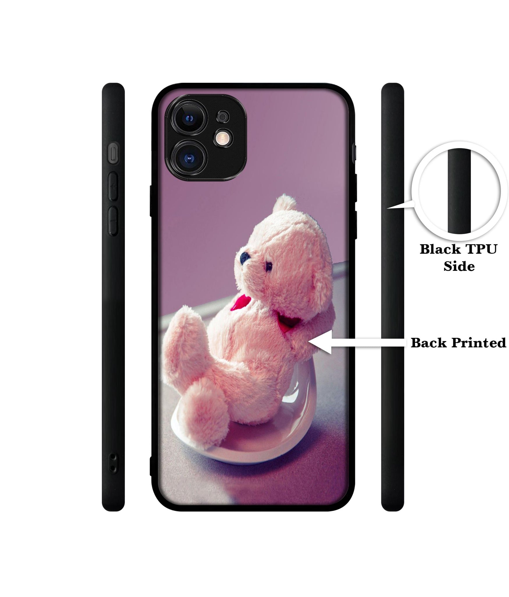 Cute Teddy Bear Designer 2D Printed Back Case Cover for Apple iPhone 11