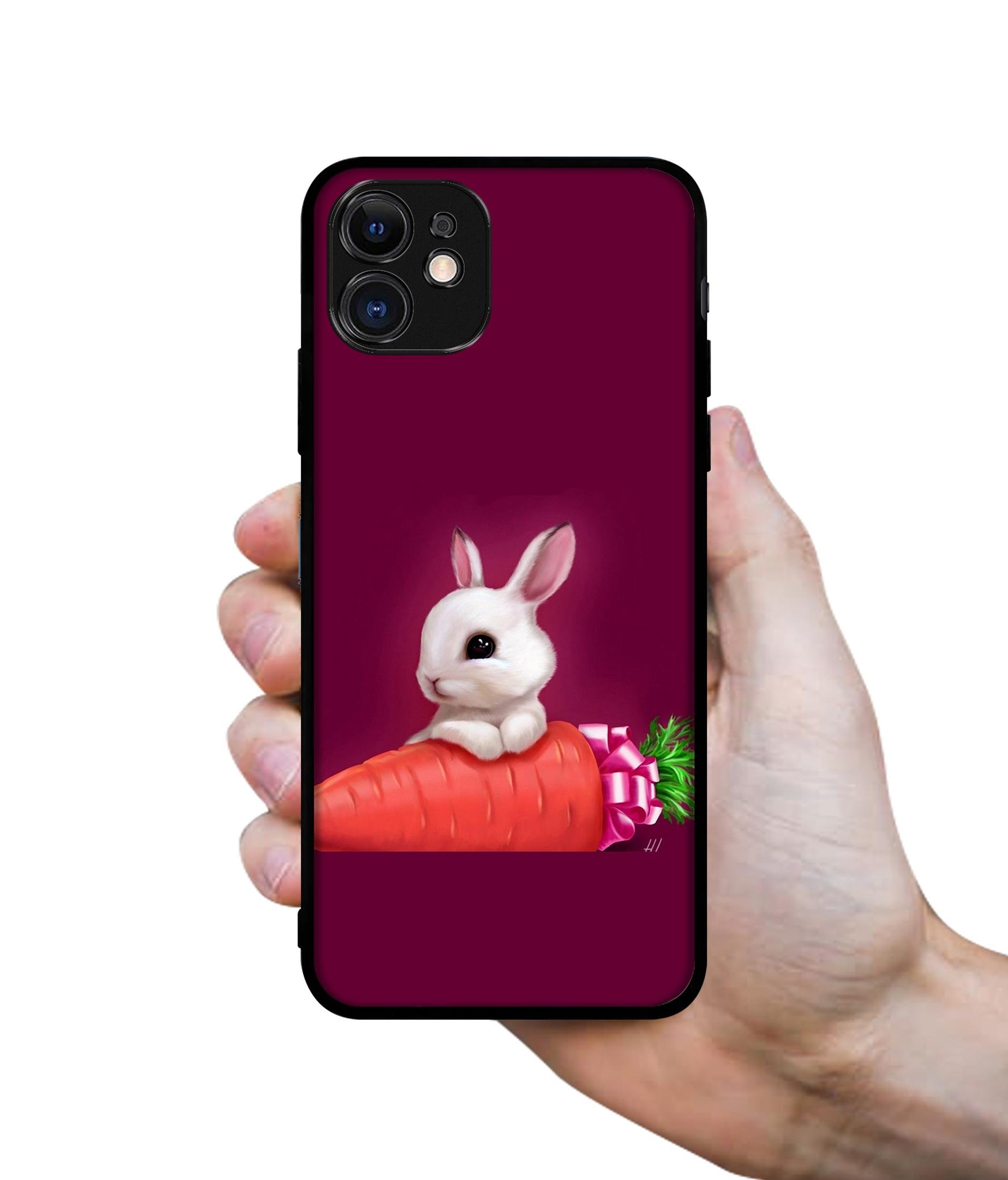 Bunny With Carrot Designer 2D Printed Back Case Cover for Apple iPhone 11