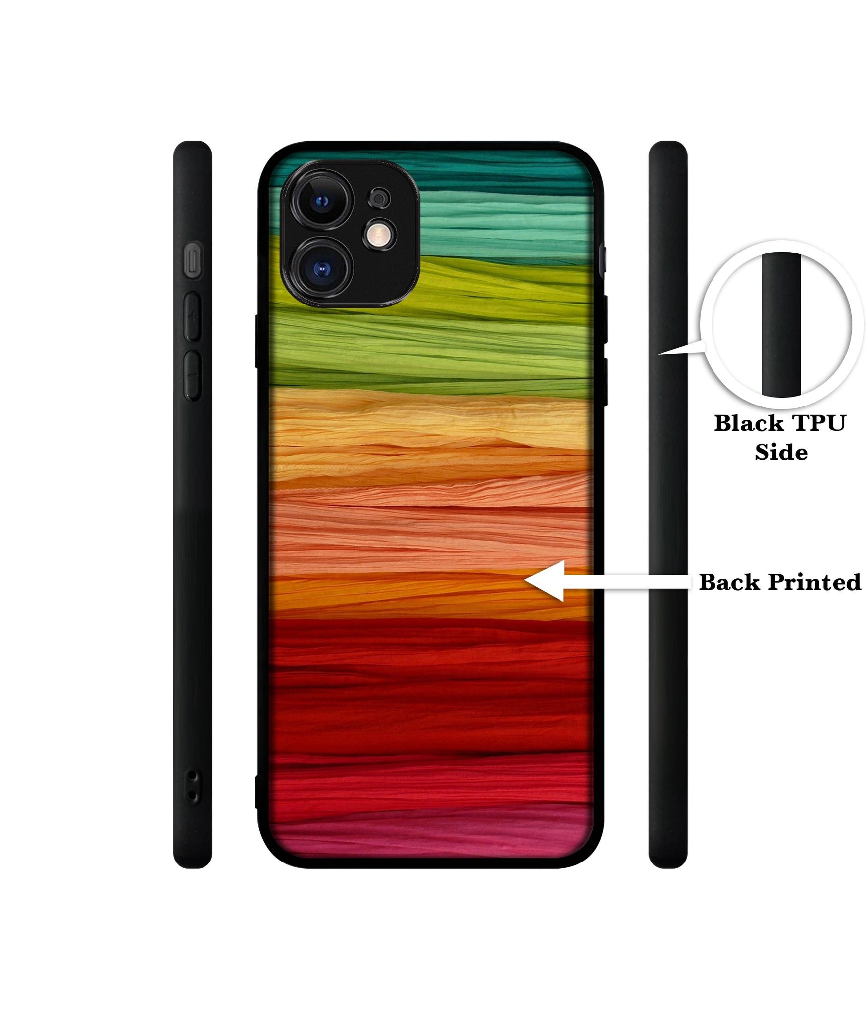 Colorful Thread Designer 2D Printed Back Case Cover for Apple iPhone 11