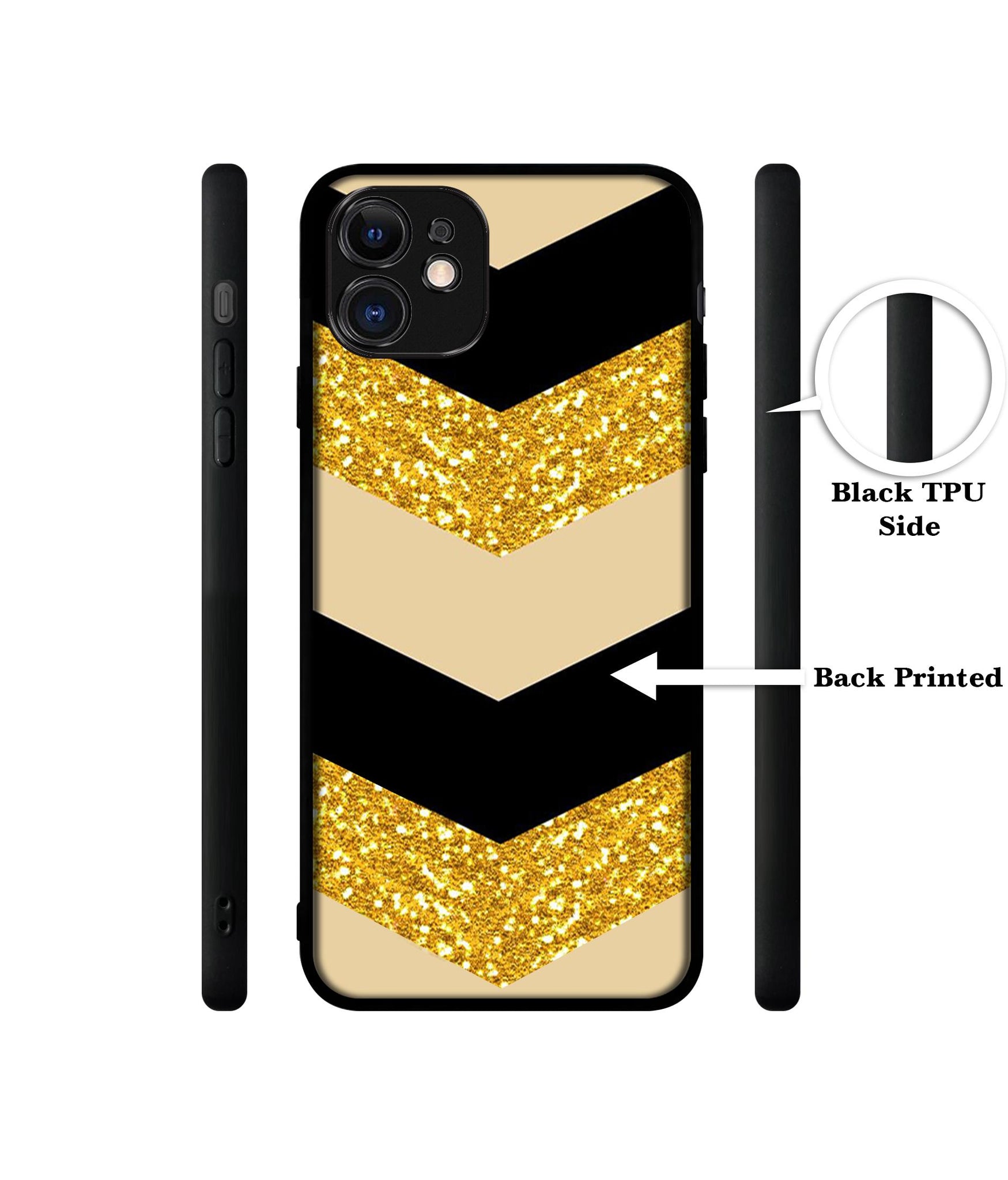 Black & Gold Designer 2D Printed Back Case Cover for Apple iPhone 11