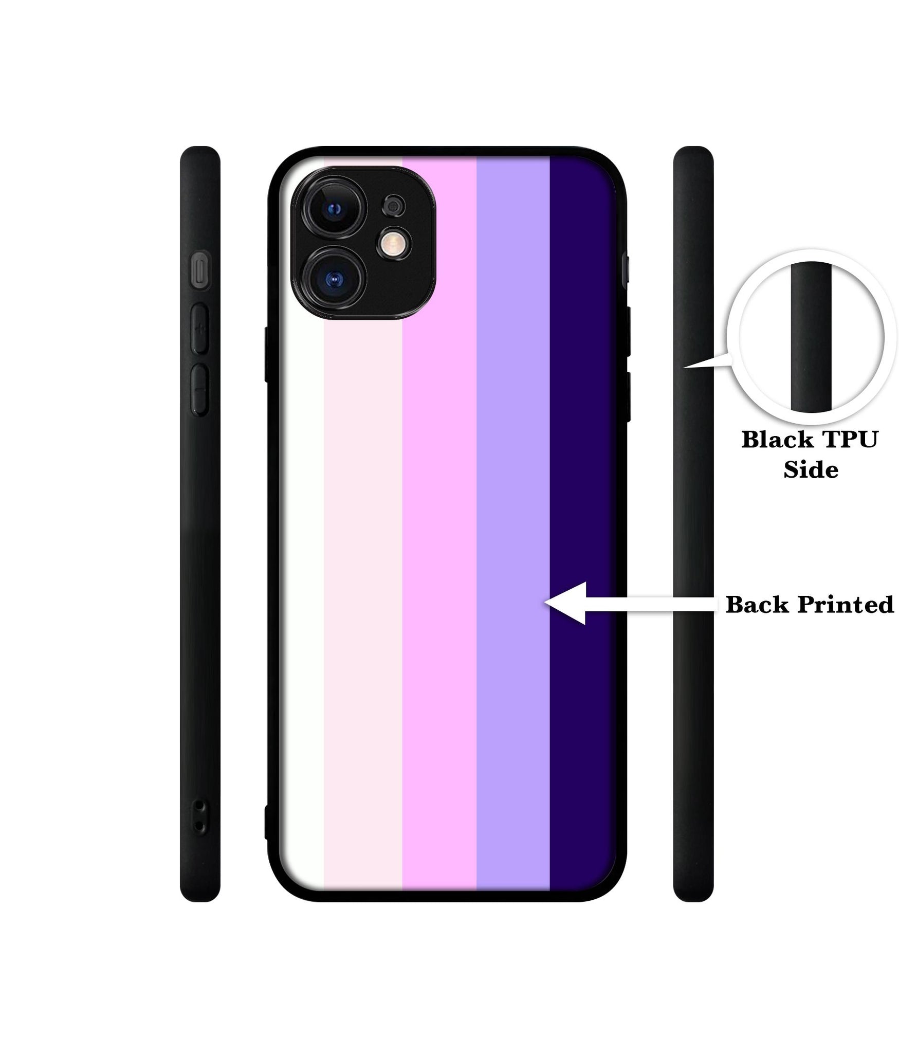 Pink and Purple Lines Designer 2D Printed Back Case Cover for Apple iPhone 11