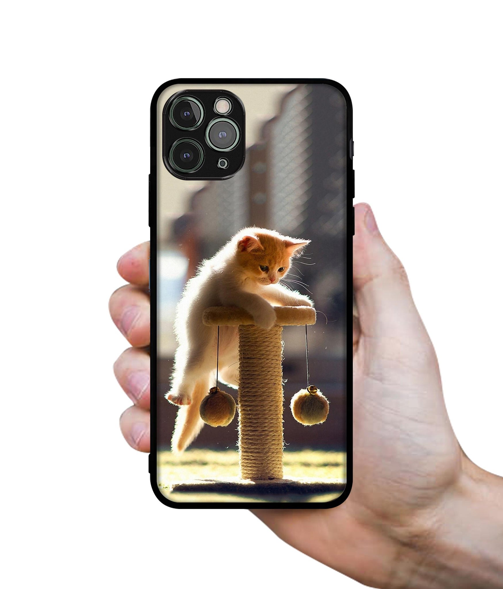 Cat Climbing Designer 2D Printed Back Case Cover for Apple iPhone 11 Pro