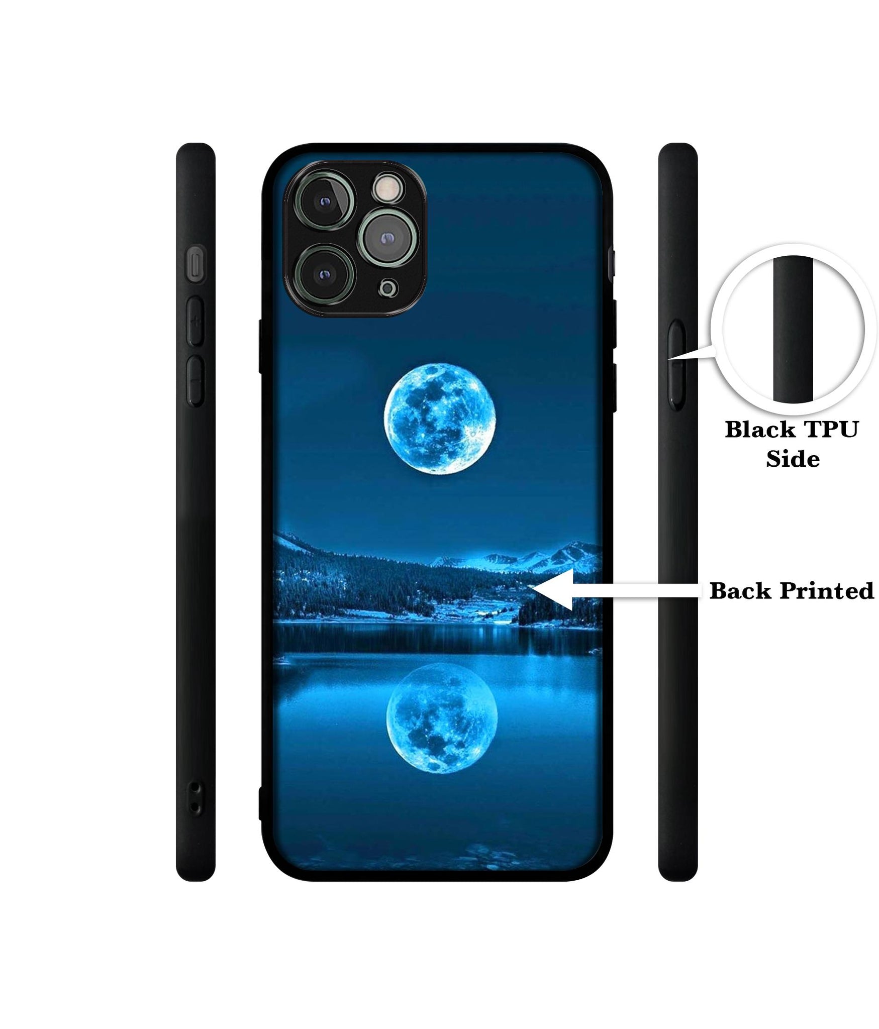 Awesome Moon Designer 2D Printed Back Case Cover for Apple iPhone 11 Pro Max