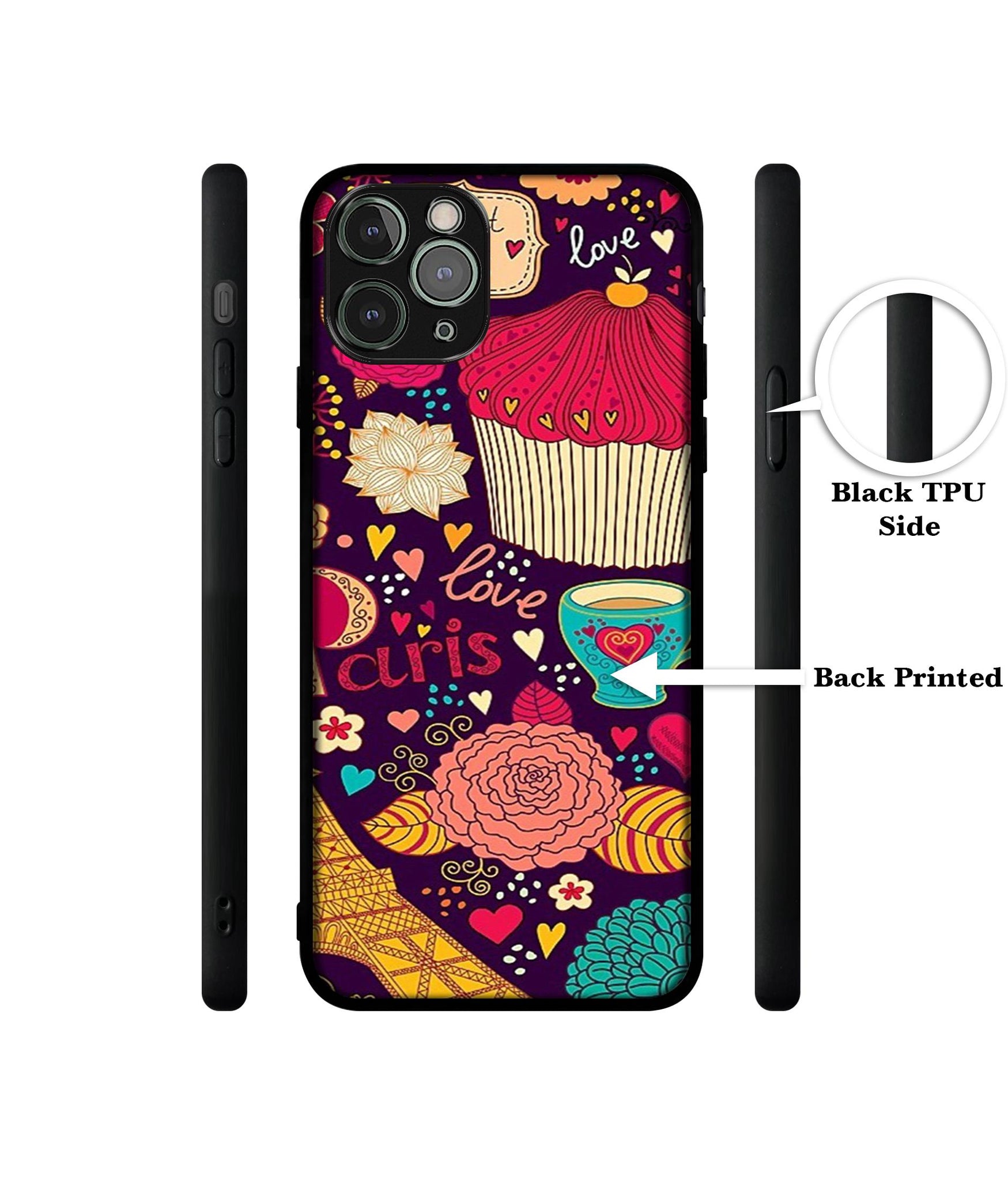 Paris Flower Love Designer 2D Printed Back Case Cover for Apple iPhone 11 Pro Max