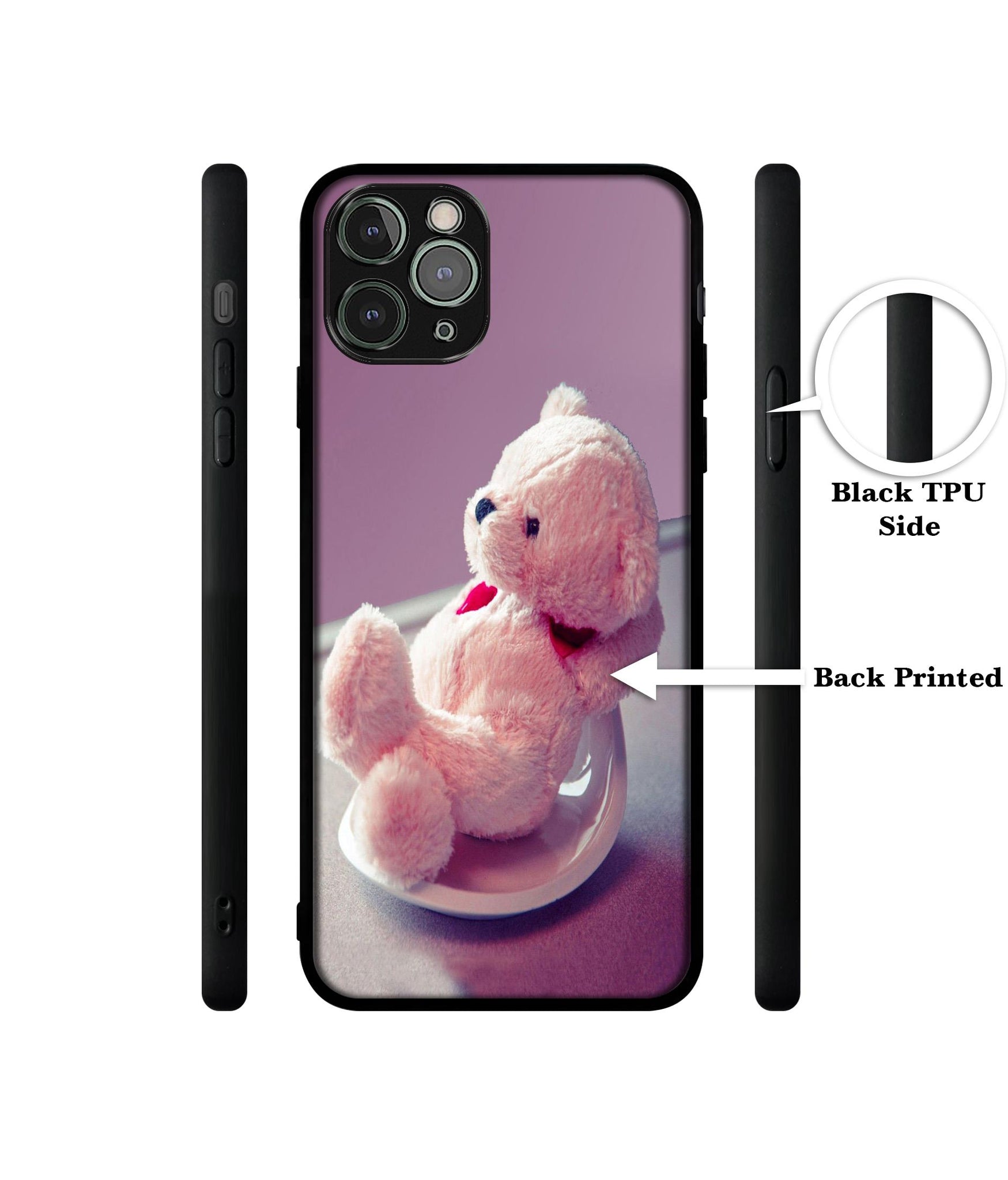 Cute Teddy Bear Designer 2D Printed Back Case Cover for Apple iPhone 11 Pro Max