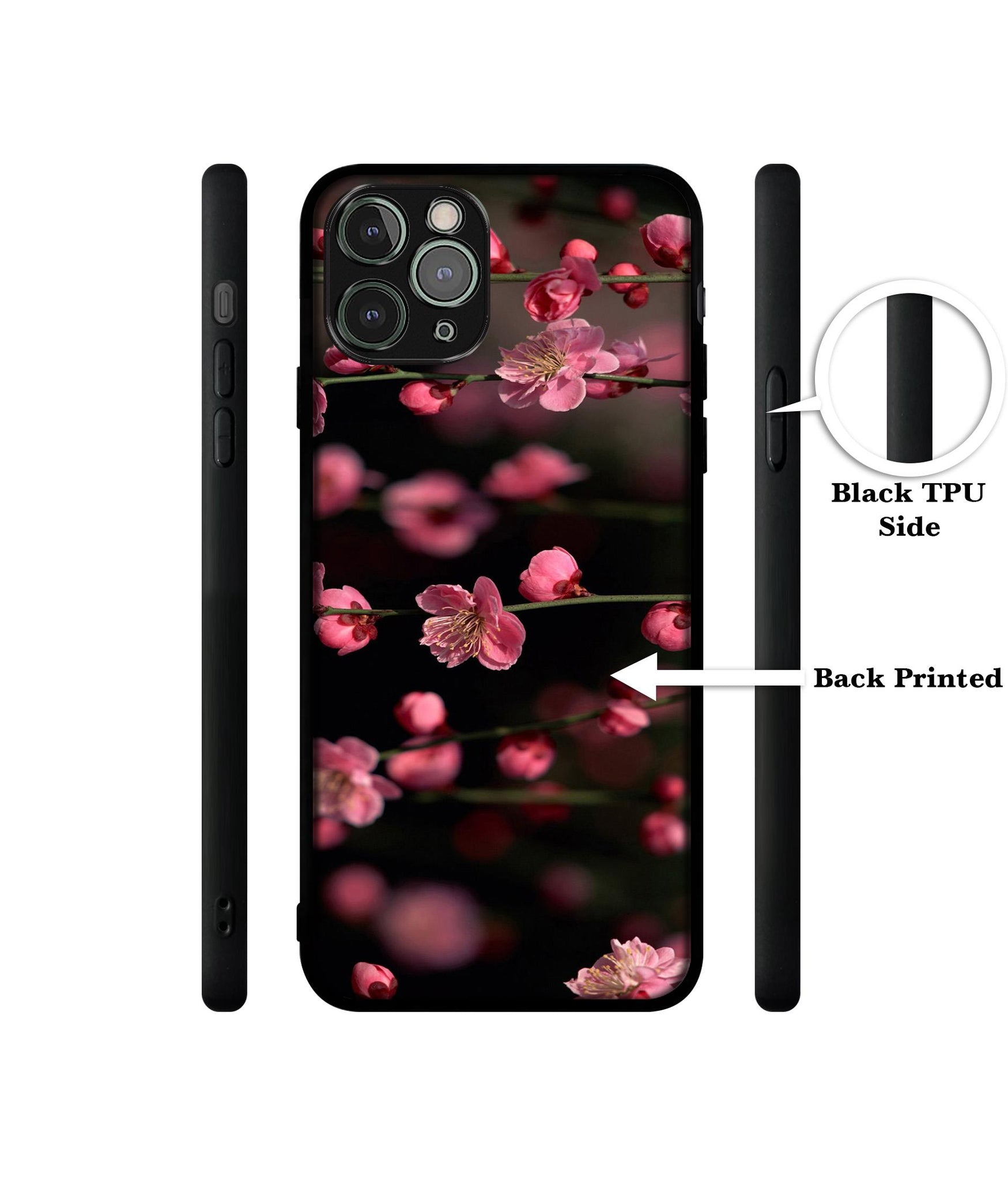 Pink Flowers Designer 2D Printed Back Case Cover for Apple iPhone 11 Pro Max