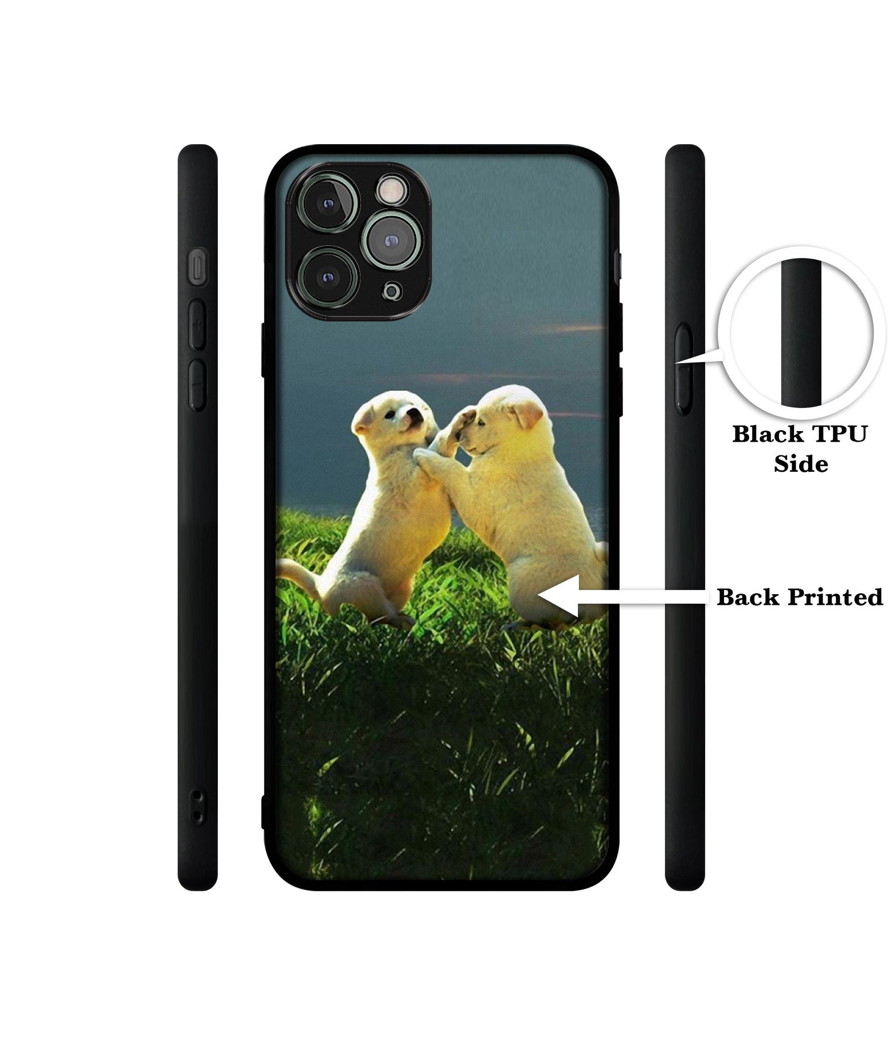 Puppy Couple Sunset Designer 2D Printed Back Case Cover for Apple iPhone 11 Pro Max