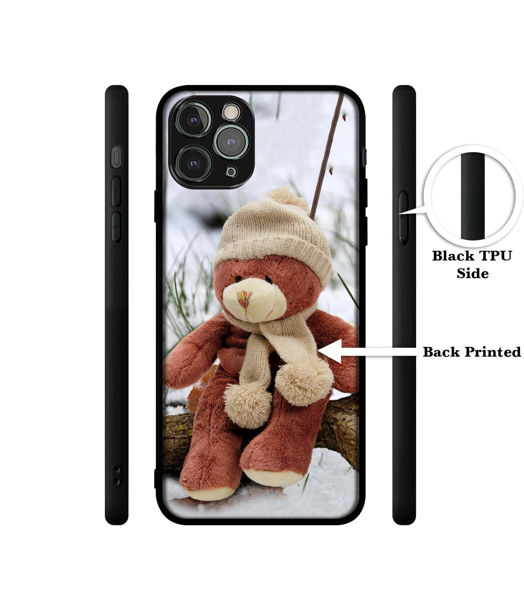 Woolen Bear Designer 2D Printed Back Case Cover for Apple iPhone 11 Pro Max