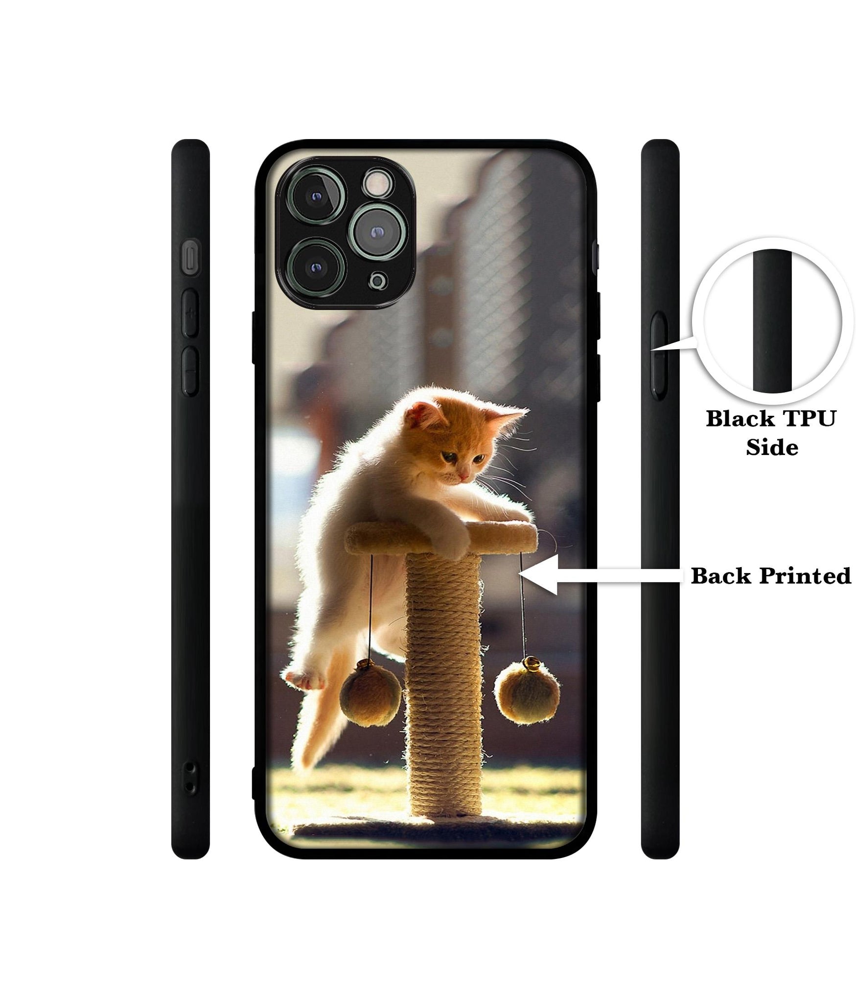 Cat Climbing Designer 2D Printed Back Case Cover for Apple iPhone 11 Pro Max