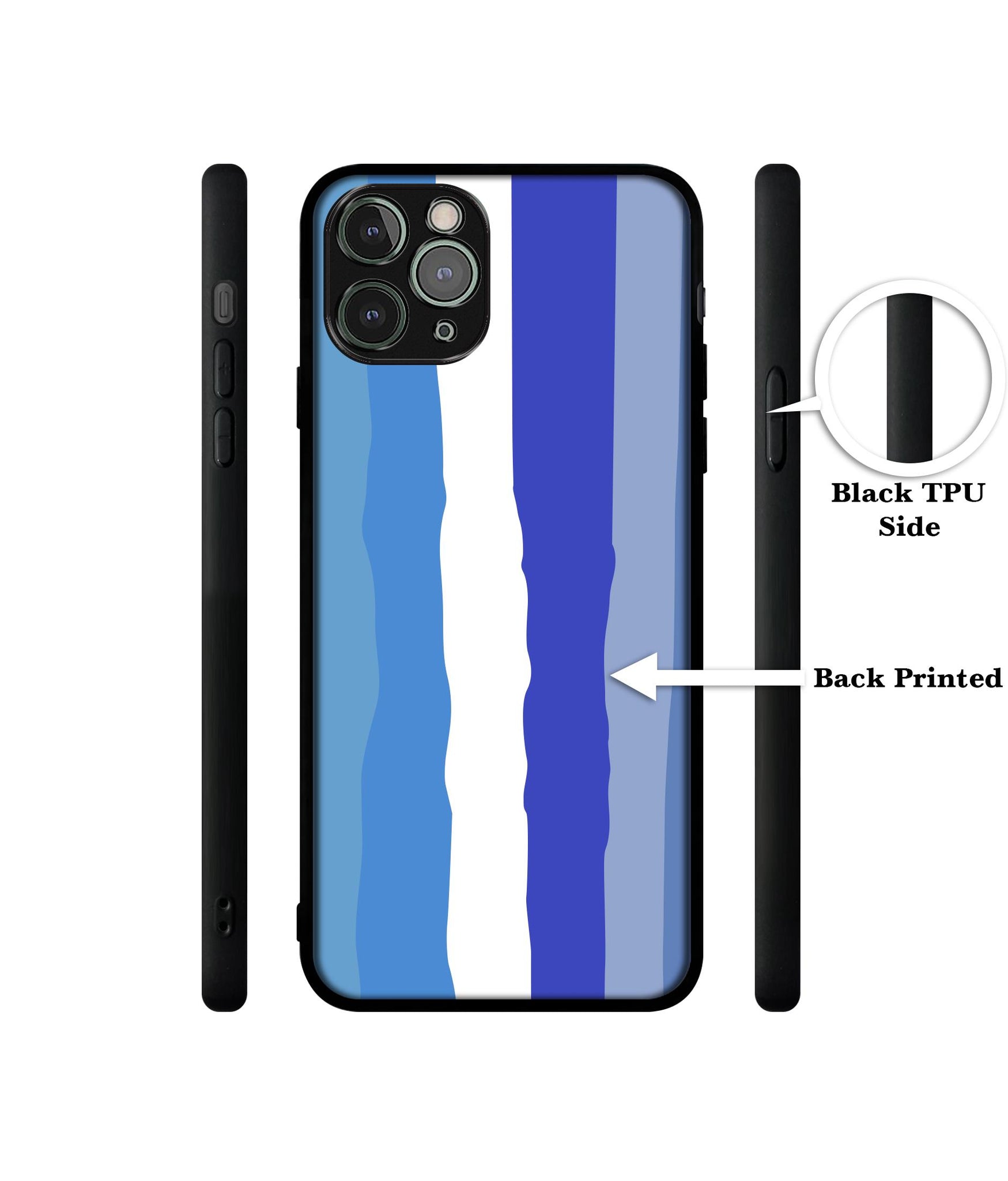 Blue Stripes Rainbow Designer 2D Printed Back Case Cover for Apple iPhone 11 Pro Max