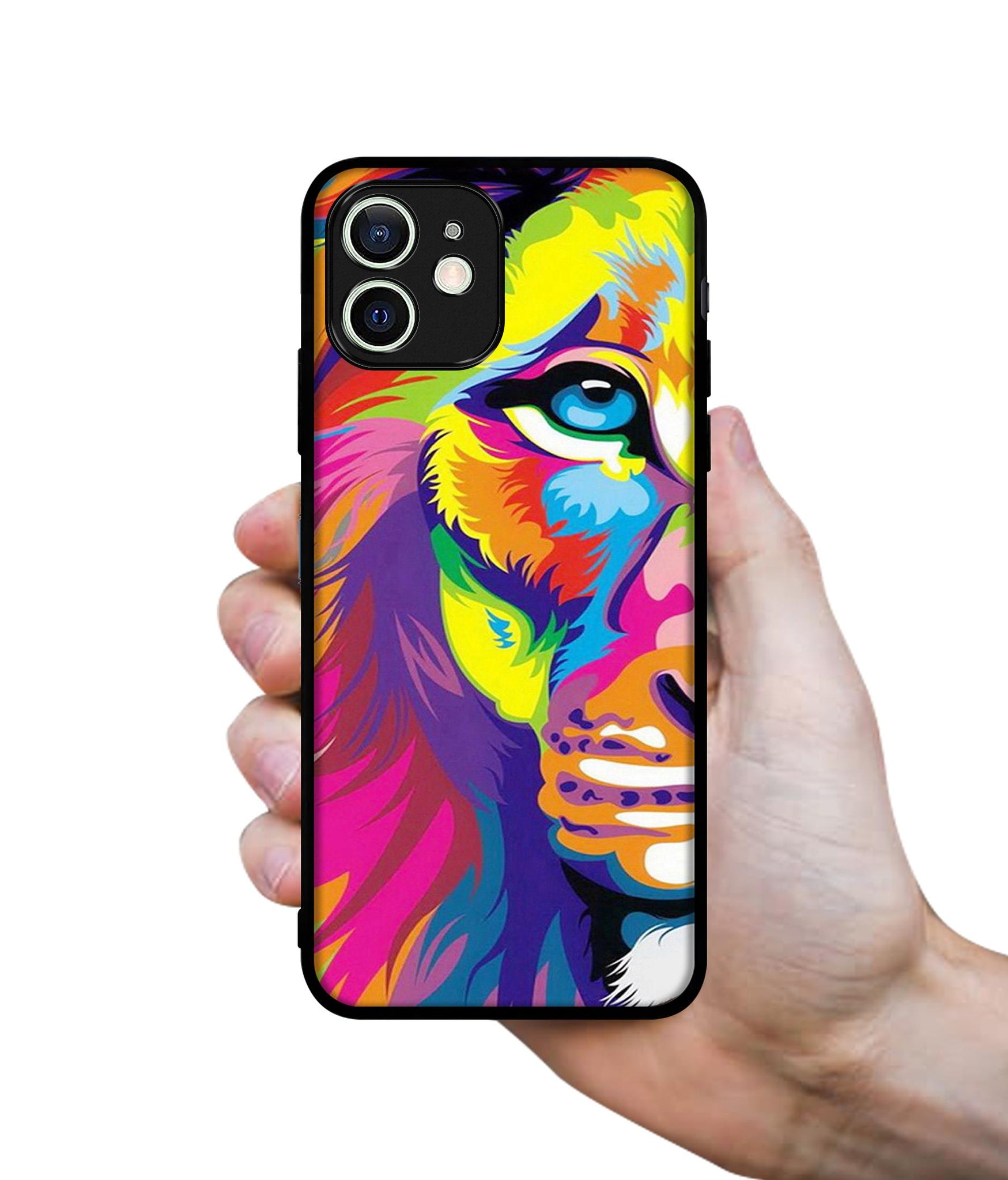 Lion Designer 2D Printed Back Case Cover for Apple iPhone 12