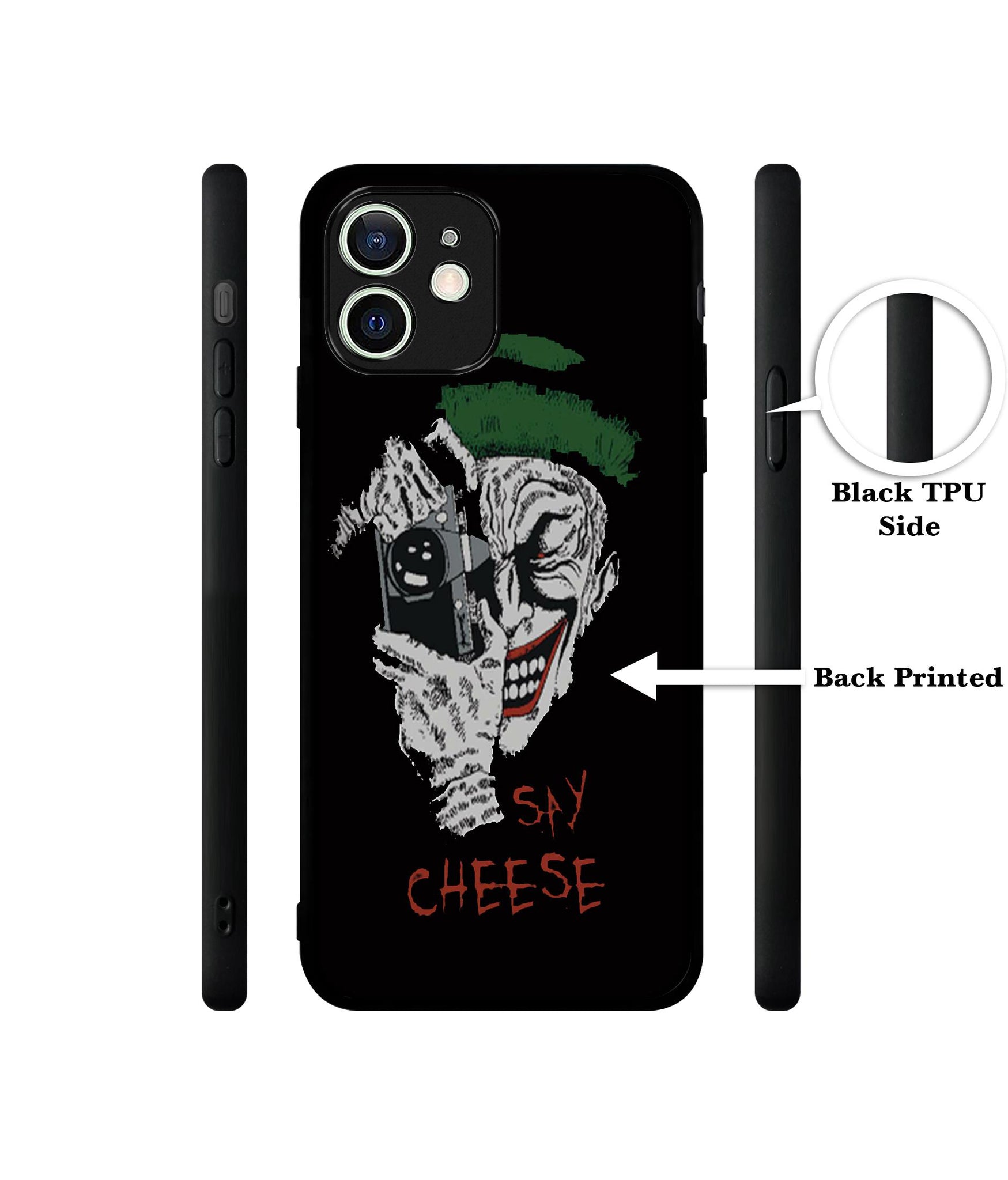 Joker Say Cheese Designer 2D Printed Back Case Cover for Apple iPhone 12