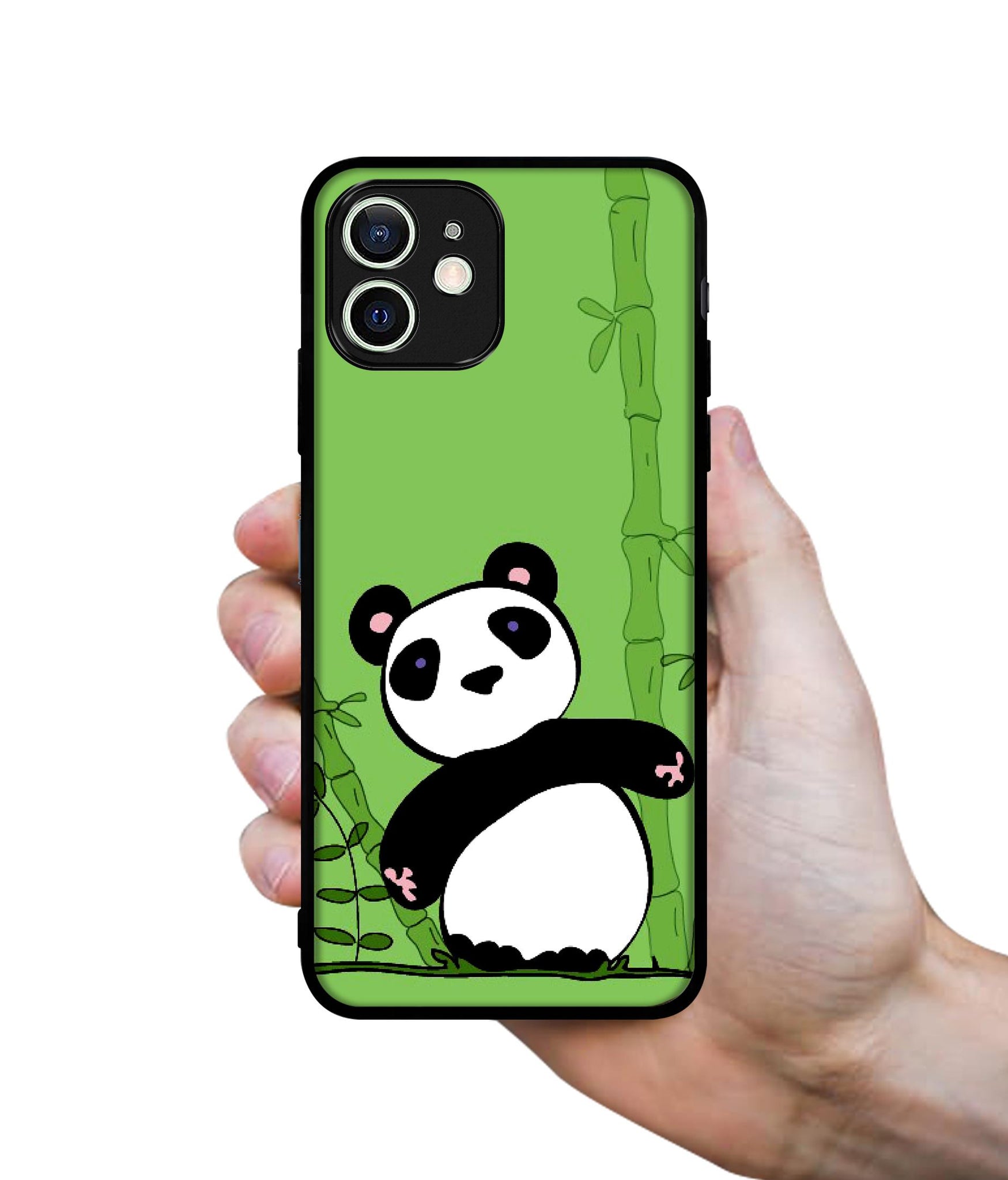 Panda with Bamboo Designer 2D Printed Back Case Cover for Apple iPhone 12