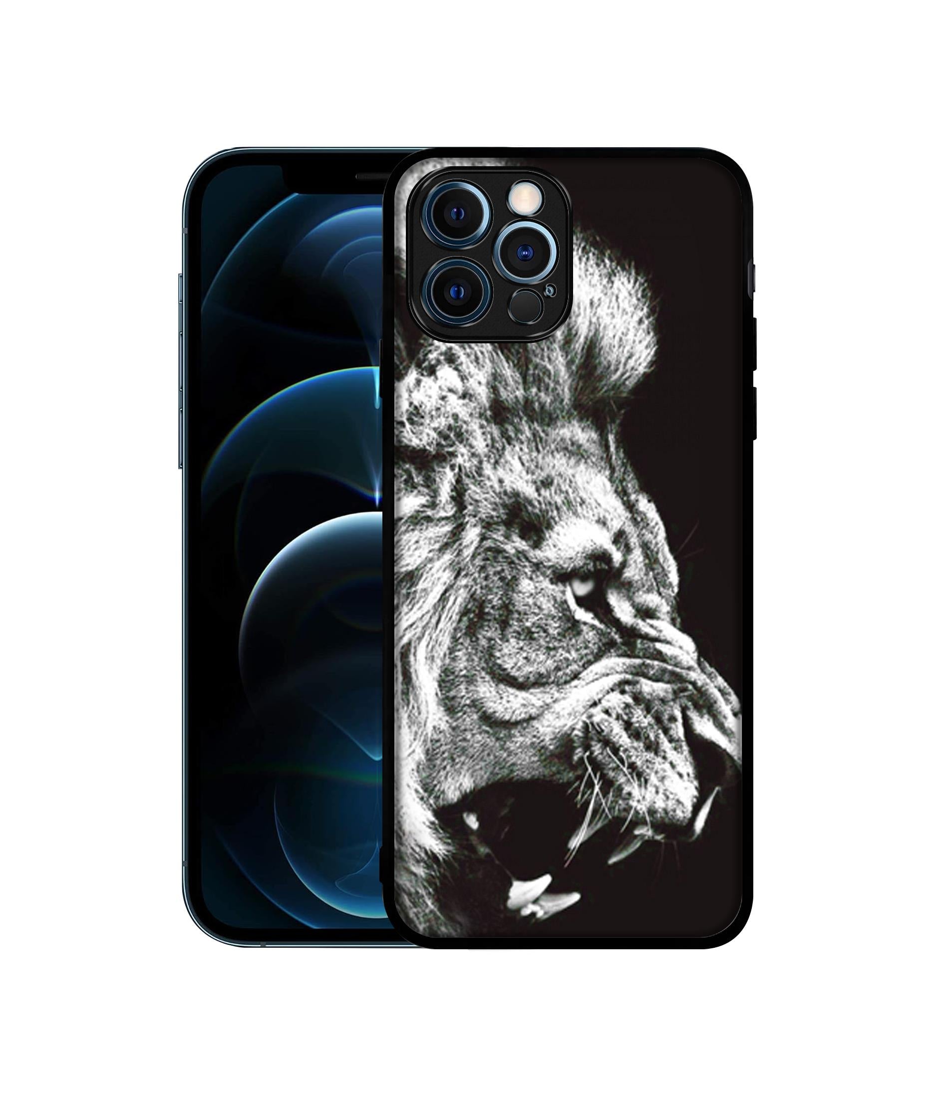 Angry Lion Designer 2D Printed Back Case Cover for Apple iPhone 12 Pro