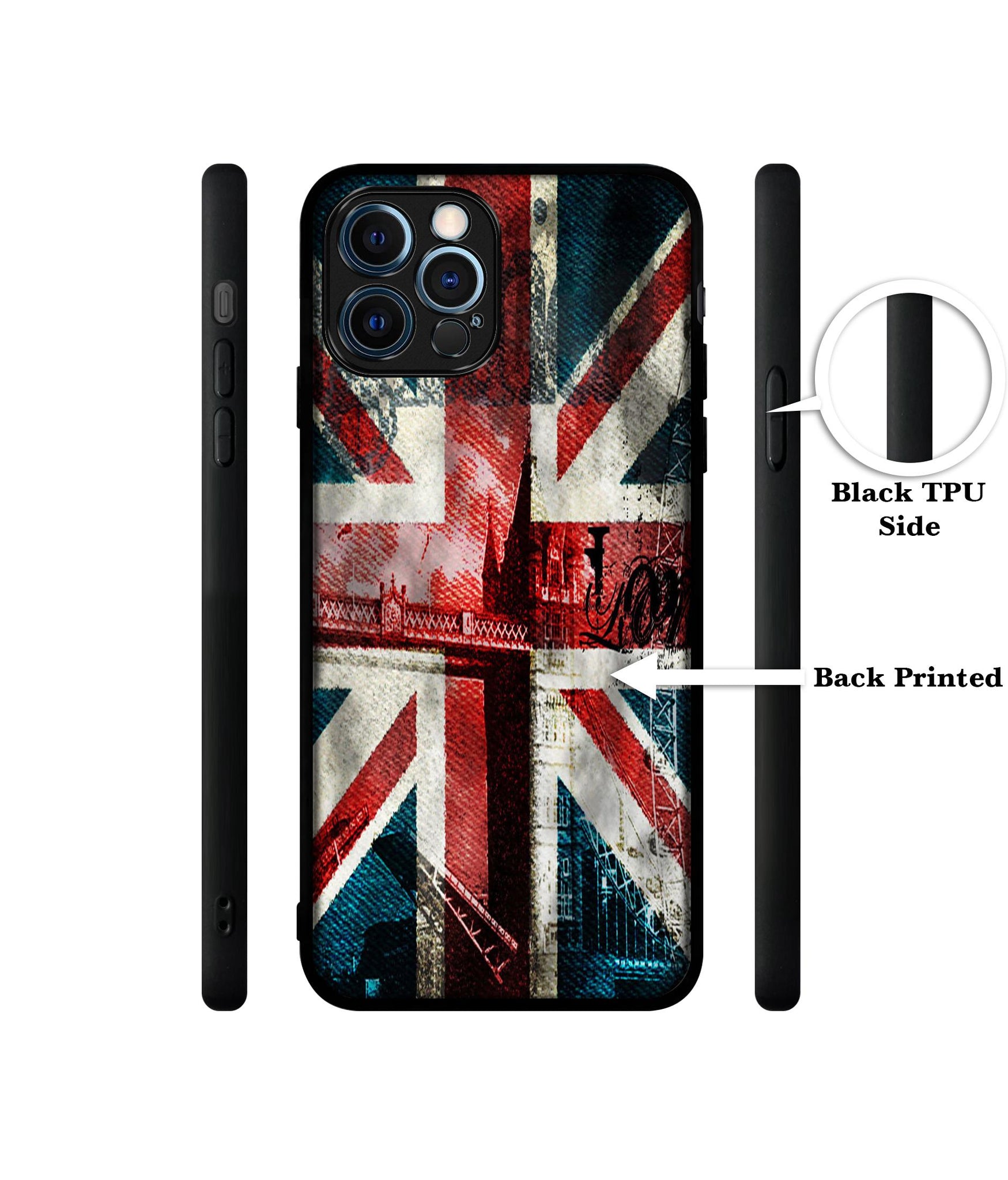 London Flag wallpaper Designer 2D Printed Back Case Cover for Apple iPhone 12 Pro