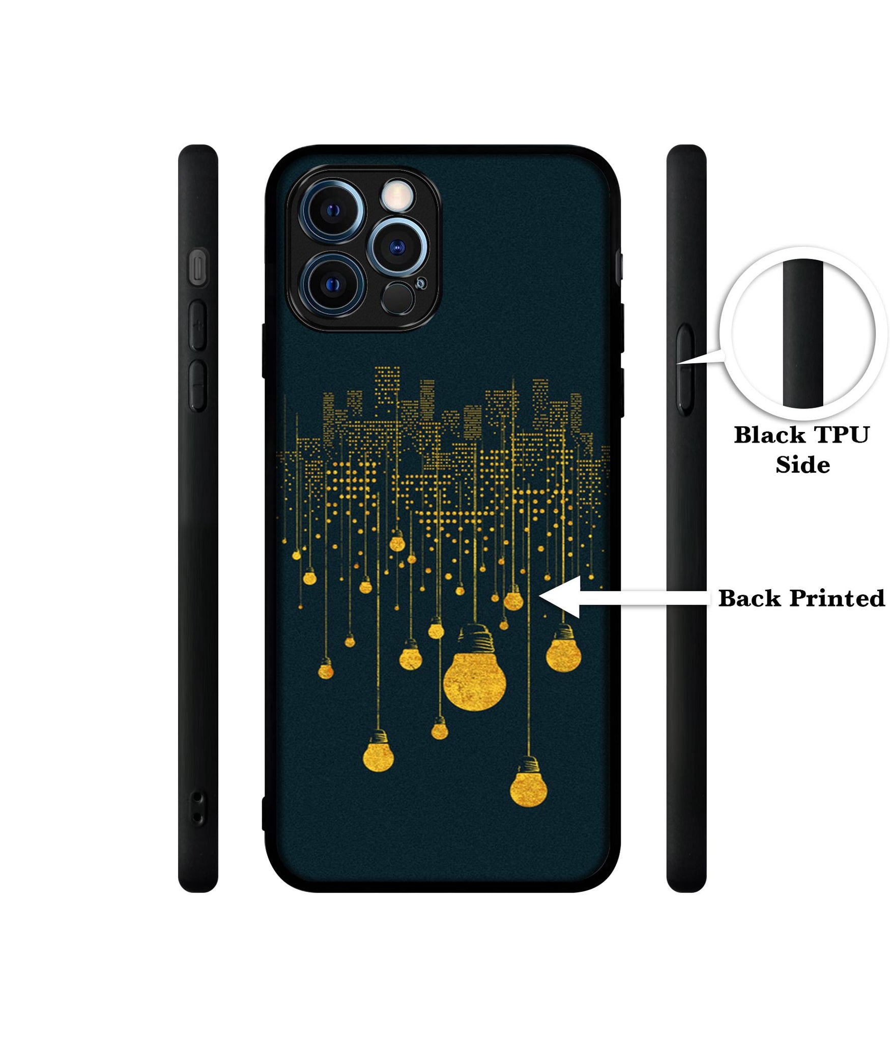 City Light Pattern Designer 2D Printed Back Case Cover for Apple iPhone 12 Pro