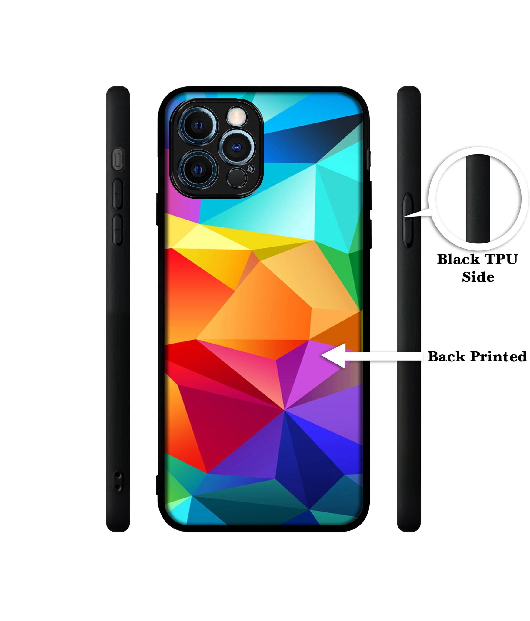 Colorful Pattern Designer 2D Printed Back Case Cover for Apple iPhone 12 Pro