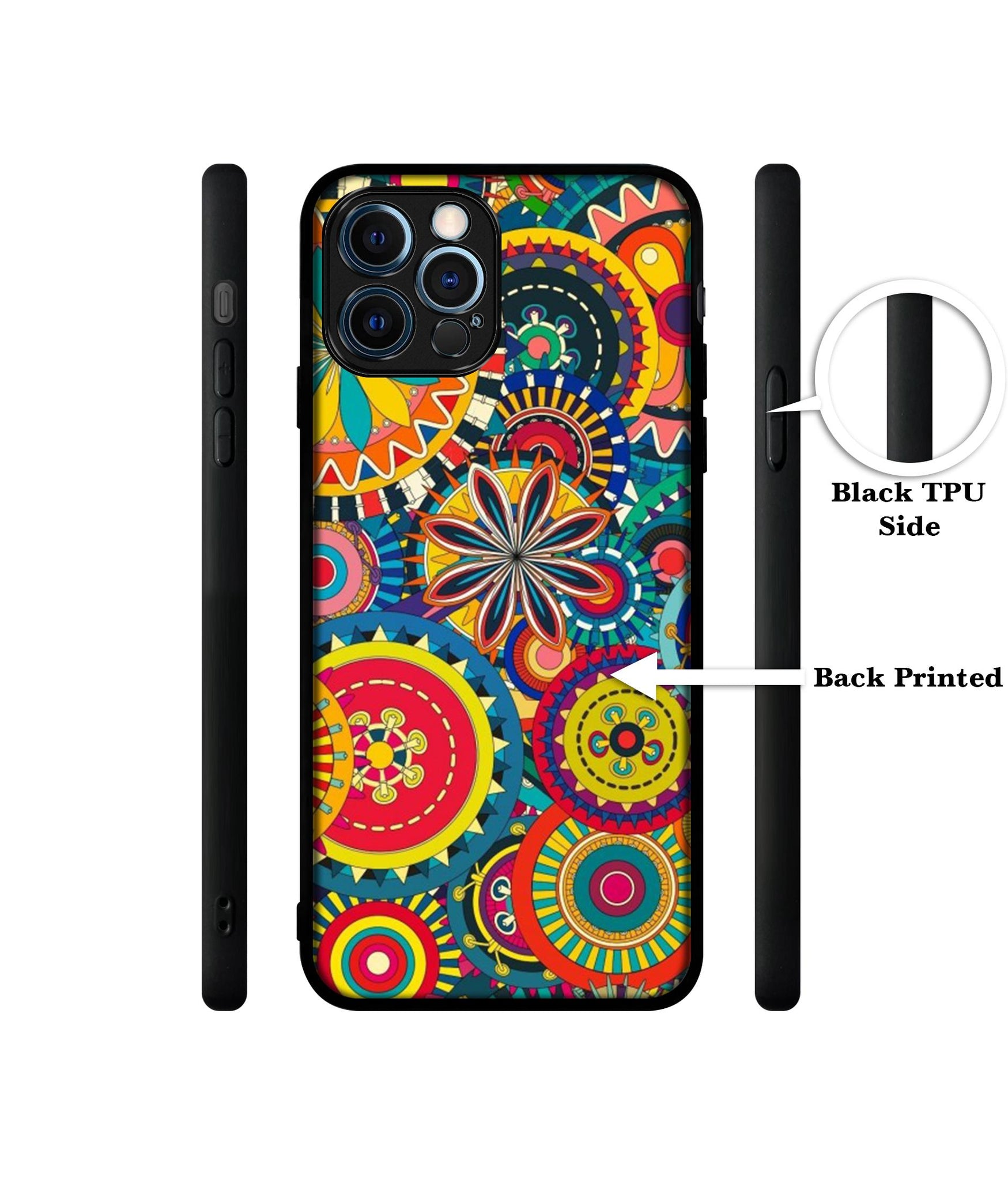 Ring Pattern Print Designer 2D Printed Back Case Cover for Apple iPhone 12 Pro