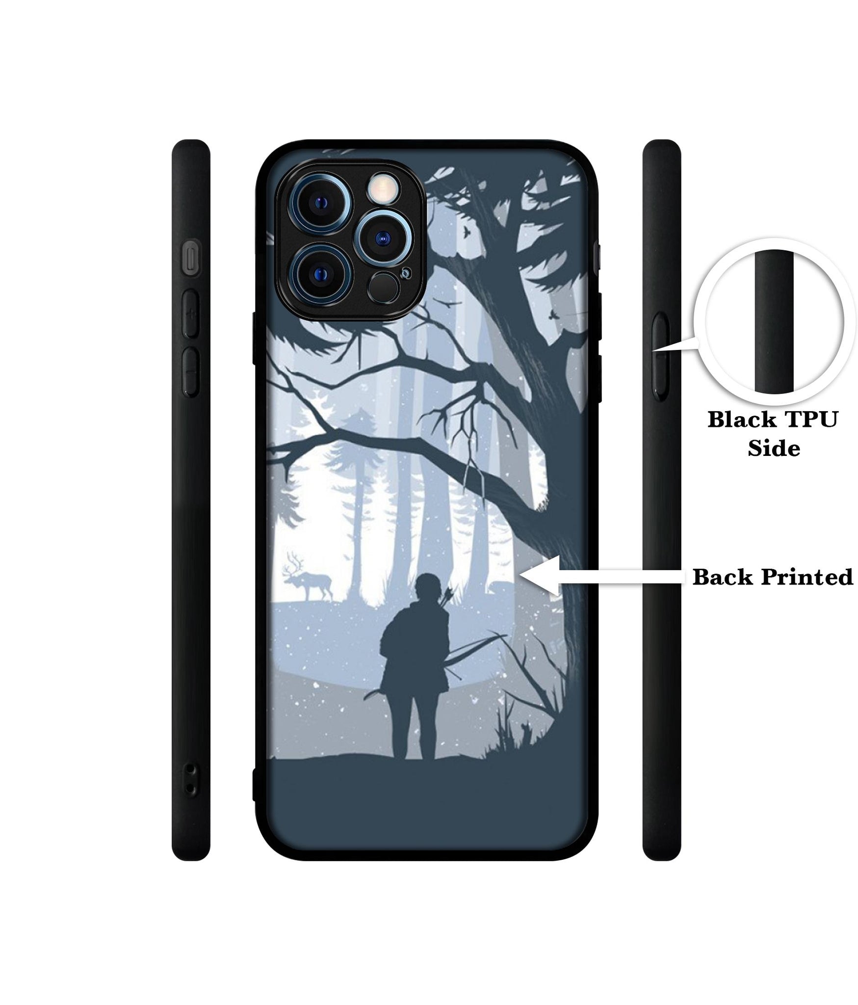 Hunter Designer 2D Printed Back Case Cover for Apple iPhone 12 Pro