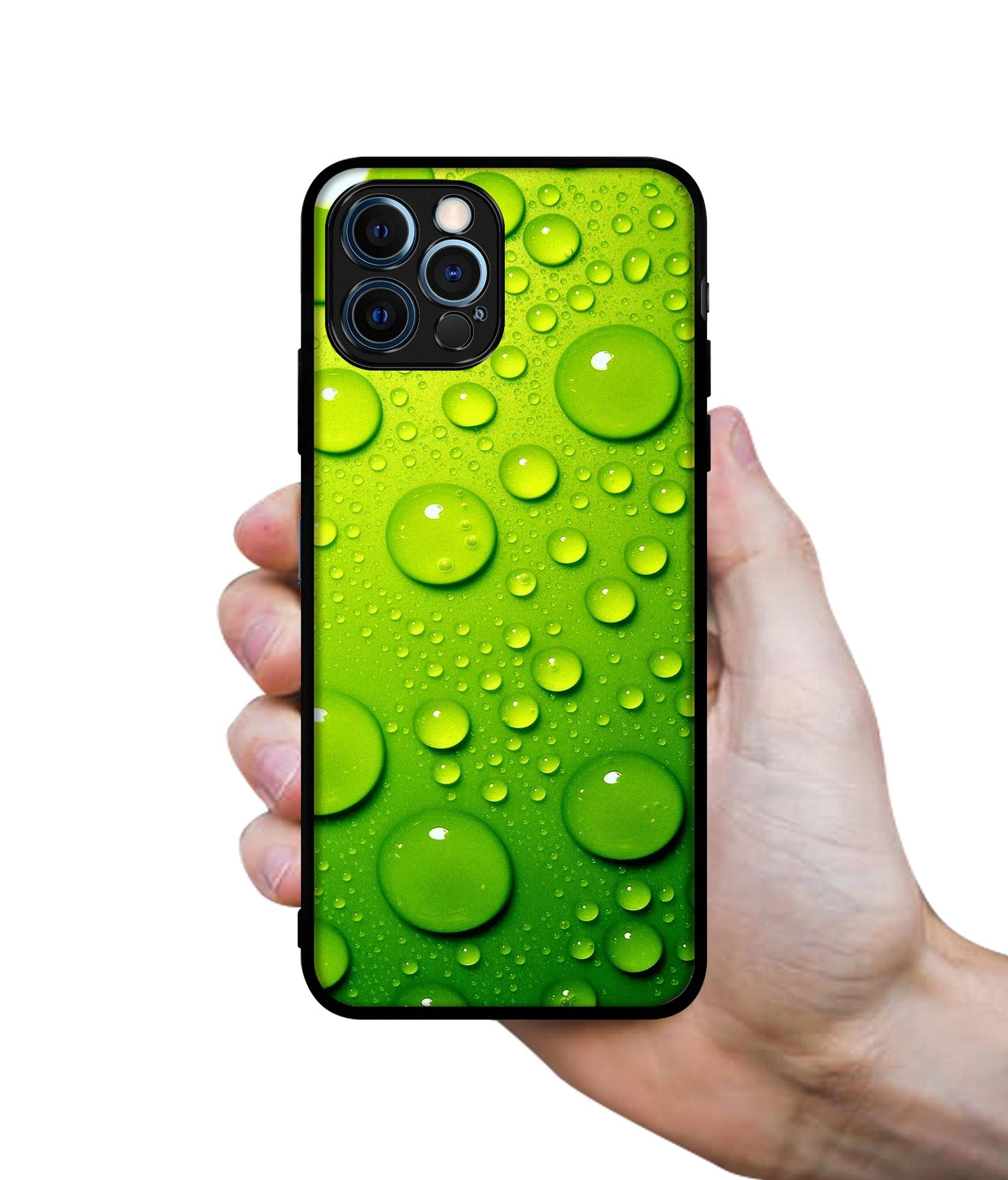 Green Bubbles Designer 2D Printed Back Case Cover for Apple iPhone 12 Pro