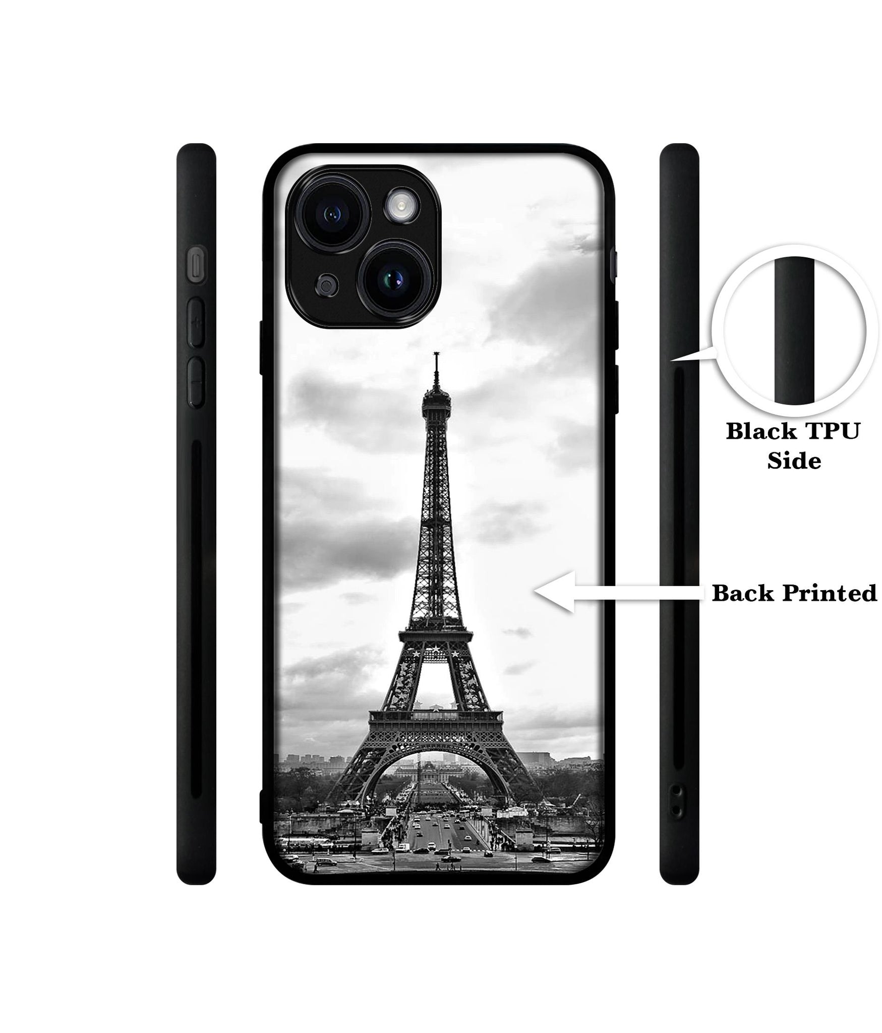 Eiffel Tower Designer 2D Printed Back Case Cover for Apple iPhone 13 / 14