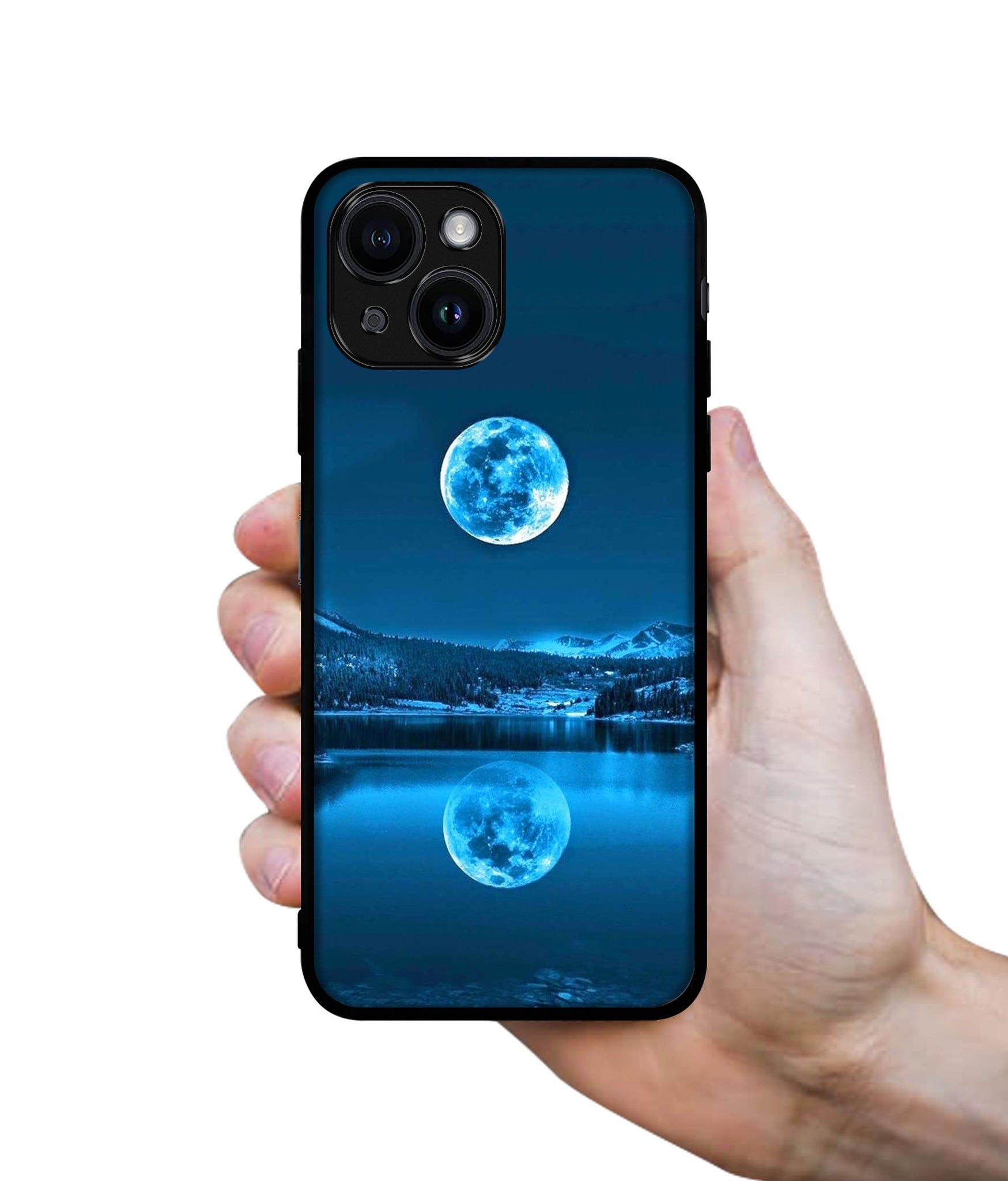 Awesome Moon Designer 2D Printed Back Case Cover for Apple iPhone 13 / 14