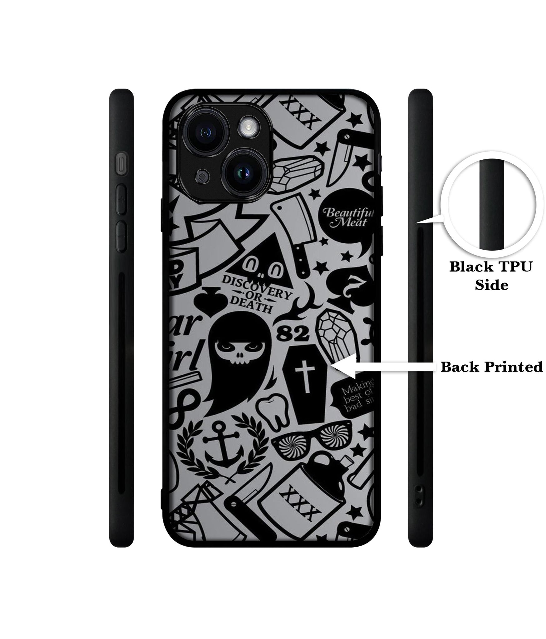 Discover Or Death Designer 2D Printed Back Case Cover for Apple iPhone 13 / 14